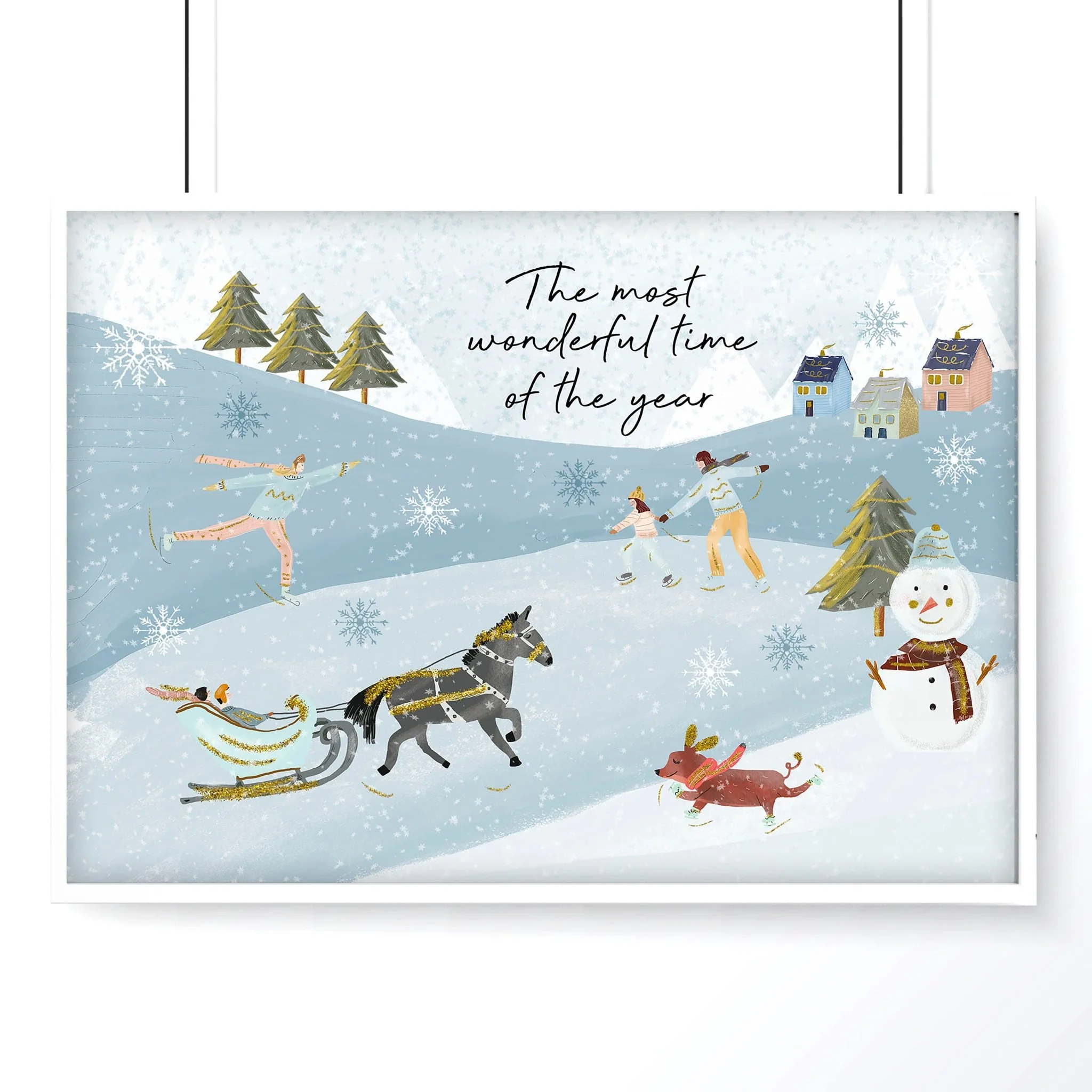 Scandi Christmas decor wall art print - Image 7
