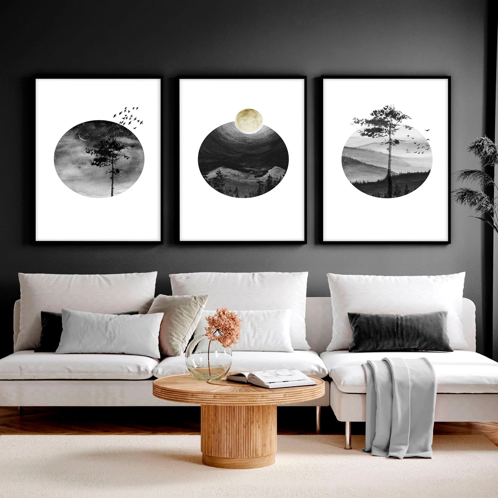 Scandi wall art | set of 3 framed wall art - Image 8