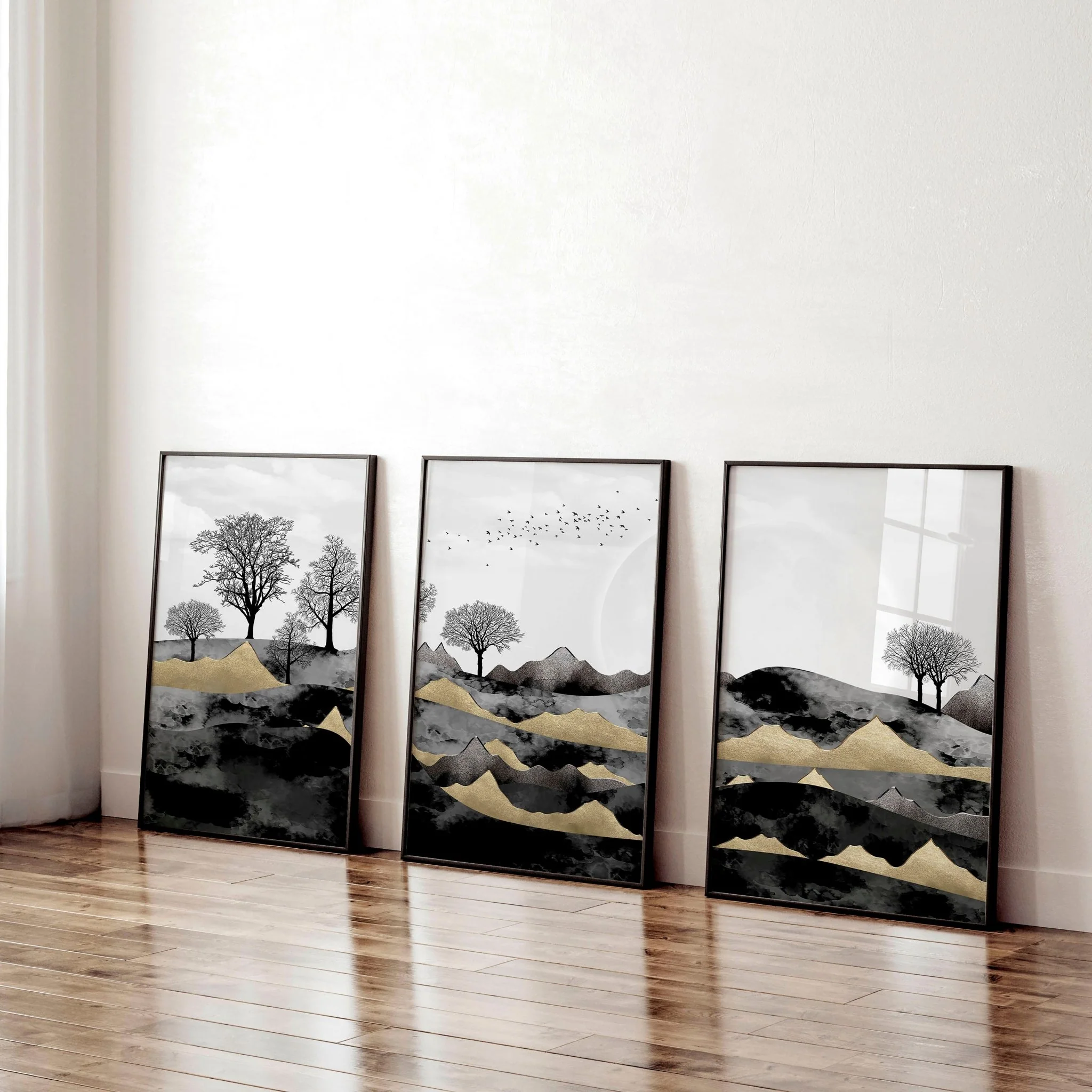 Scandinavian home decor for office | set of 3 wall art prints - Image 2