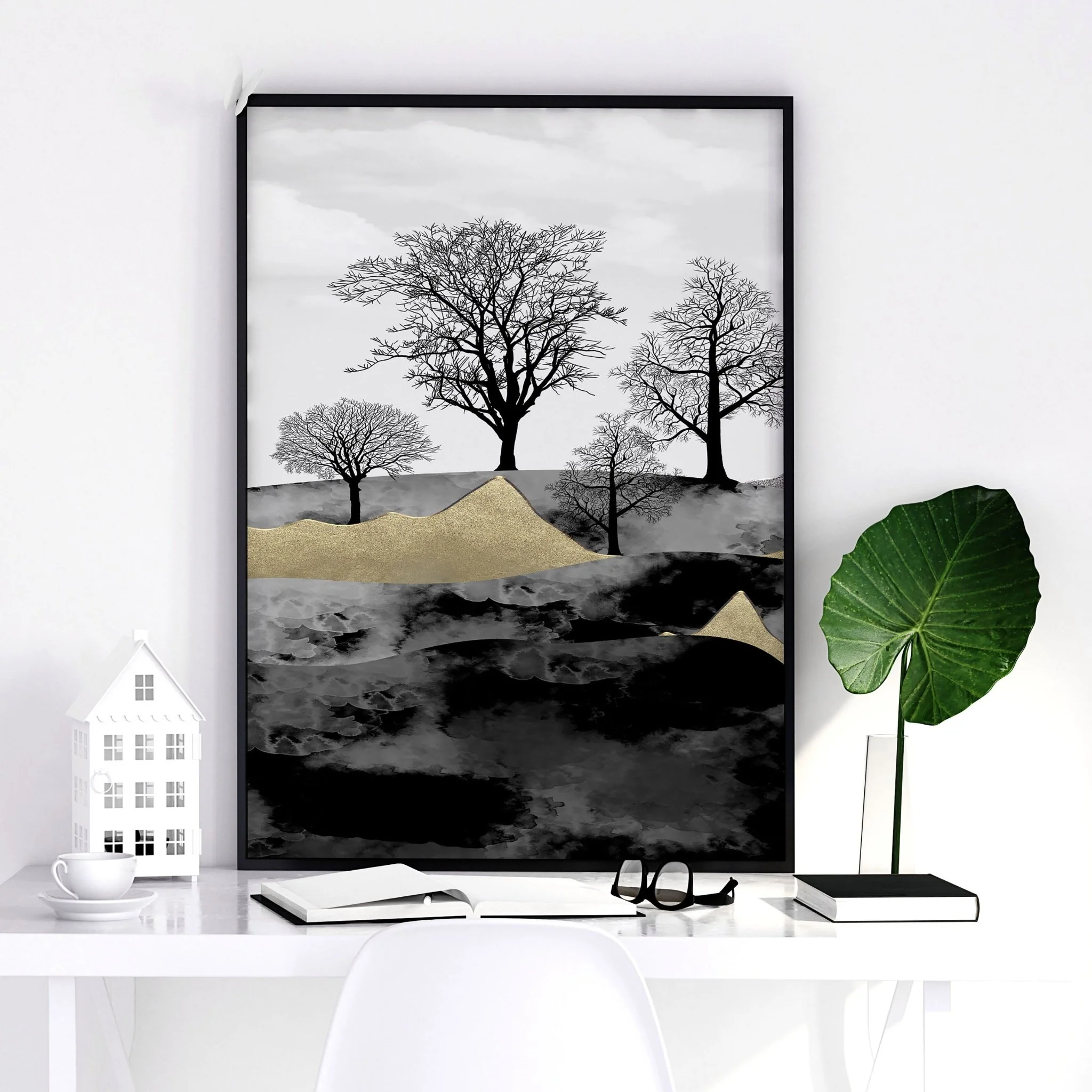 Scandinavian home decor for office | set of 3 wall art prints - Image 4