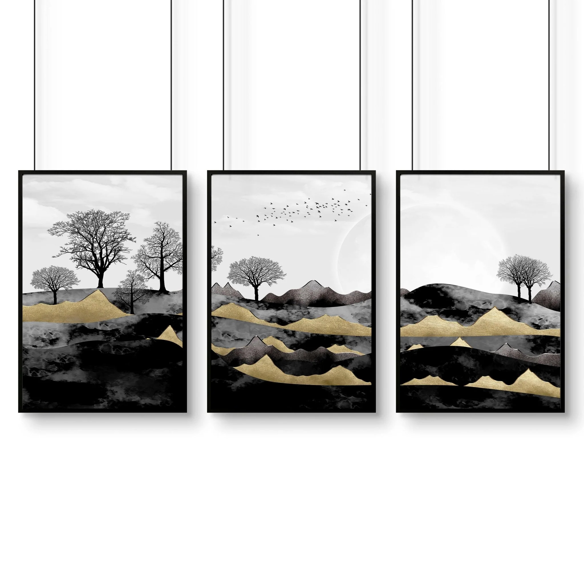 Scandinavian home decor for office | set of 3 wall art prints - Image 8