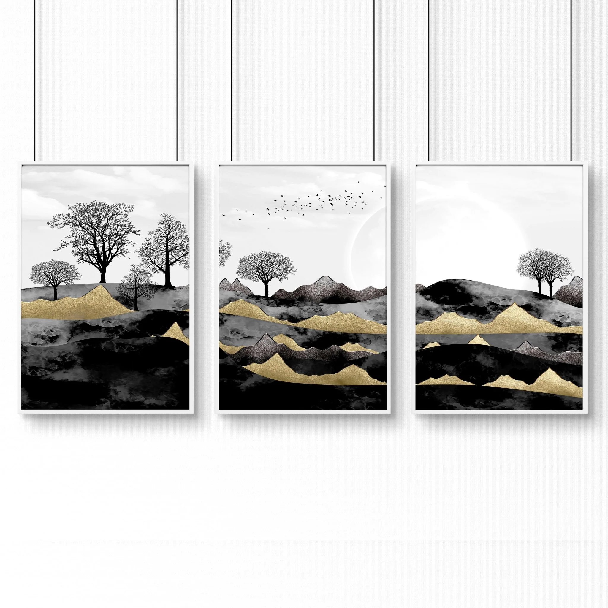 Scandinavian home decor for office | set of 3 wall art prints - Image 9