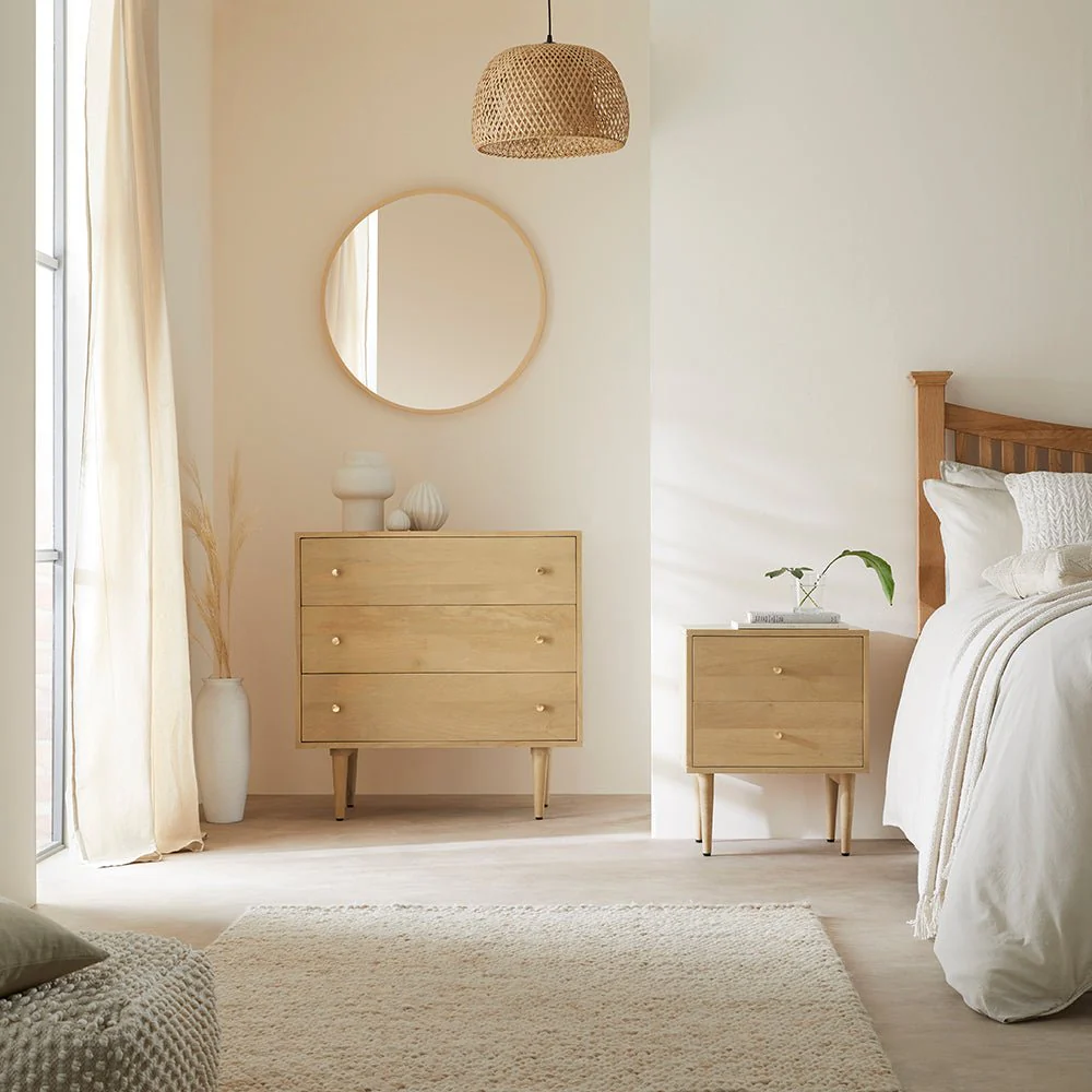 Scandinavian Light Oak Oslo Bedside Table - Image 6