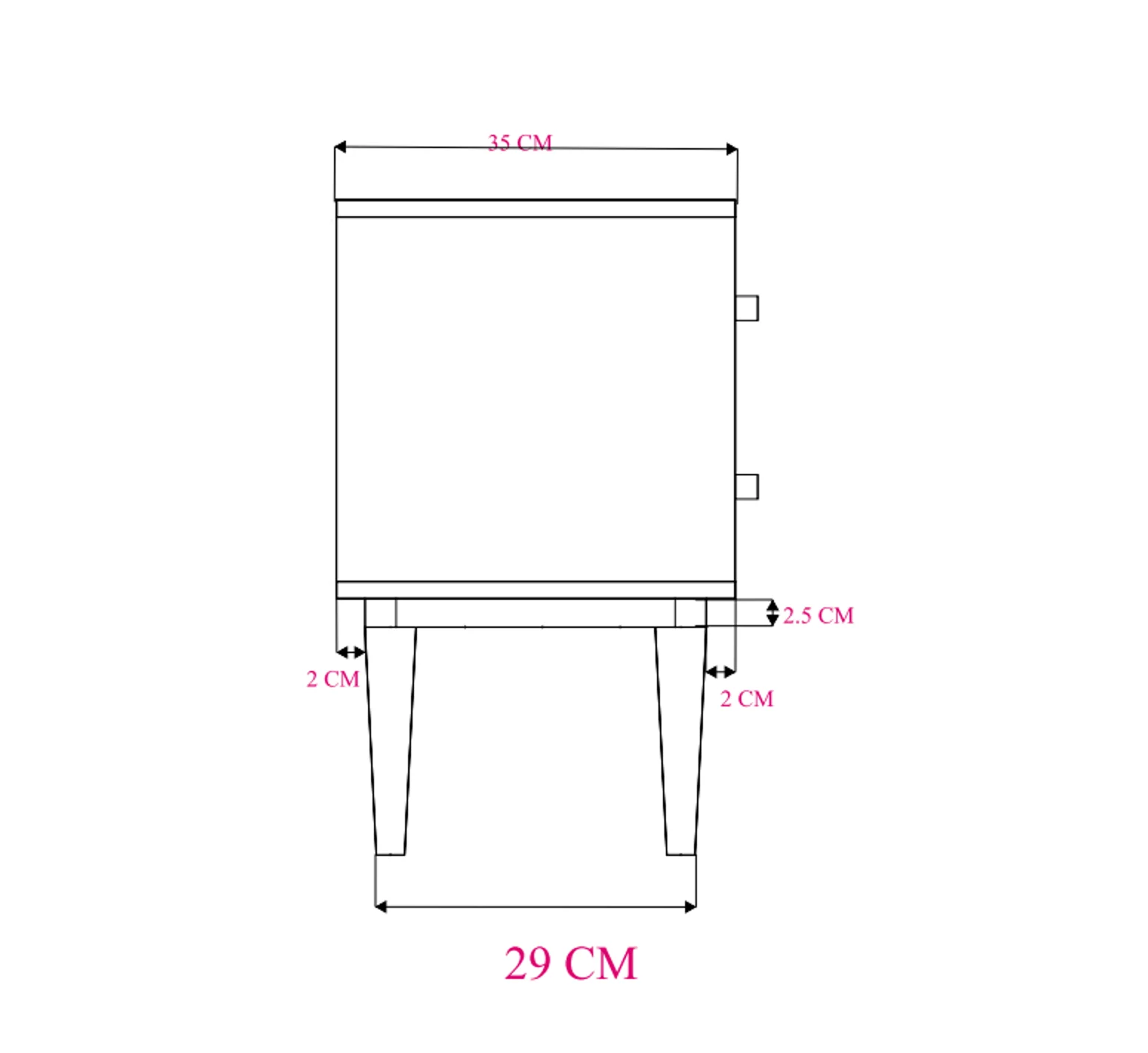 Scandinavian Light Oak Oslo Bedside Table - Image 8