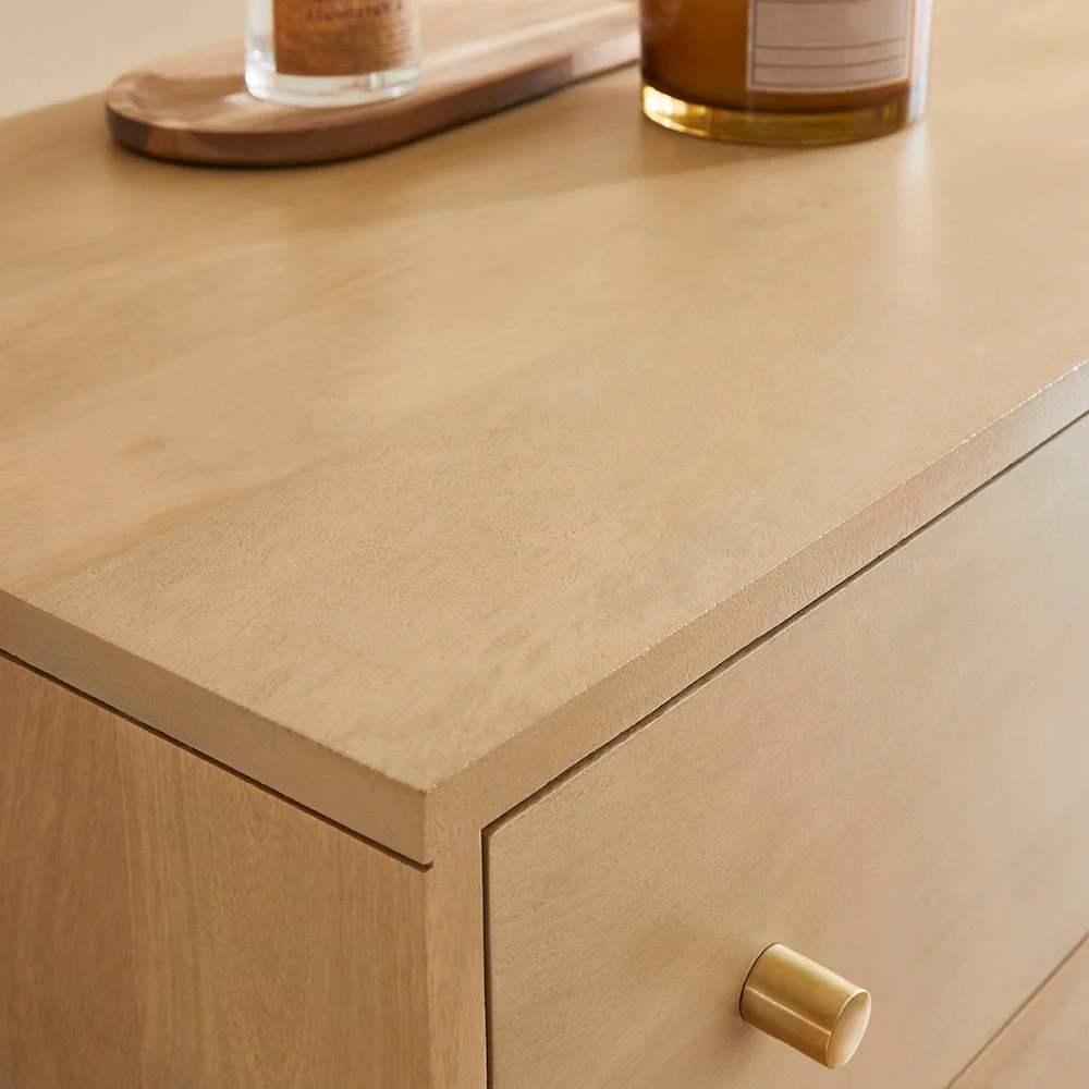 Scandinavian Light Oak Oslo Chest of 3 Drawers - Image 3