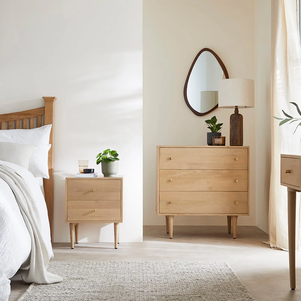 Scandinavian Light Oak Oslo Chest of 3 Drawers - Image 4