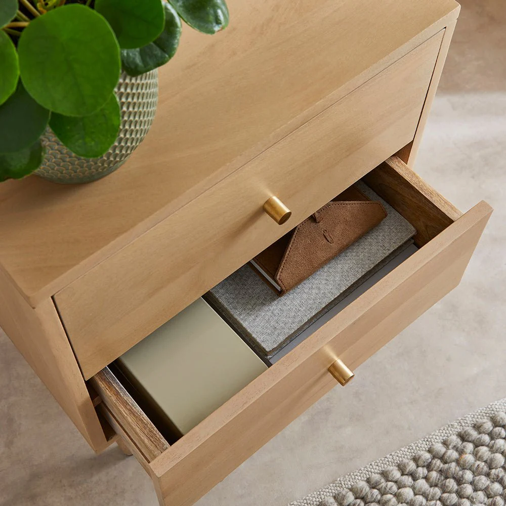 Scandinavian Light Oak Oslo Chest of 3 Drawers - Image 6