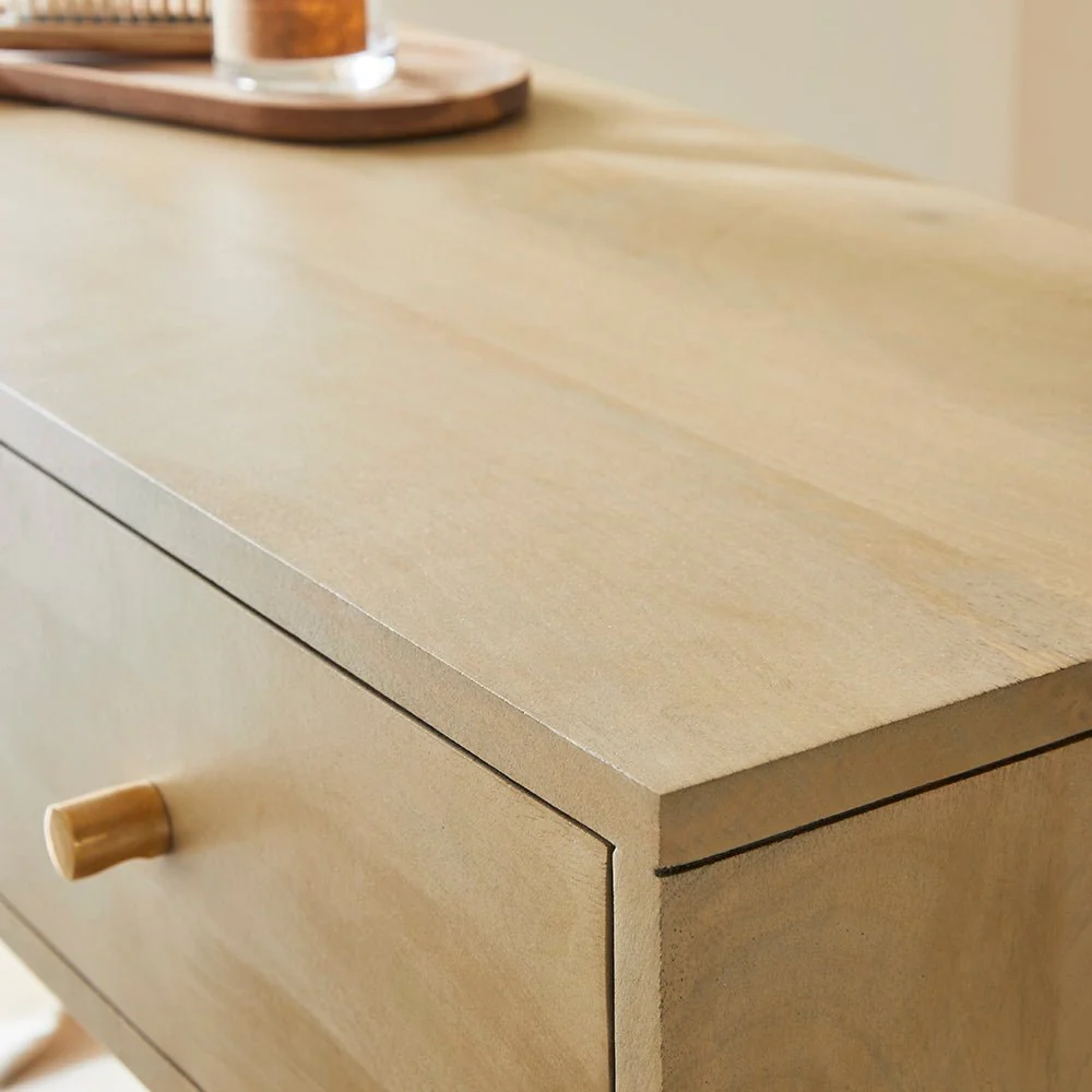 Scandinavian Light Oak Oslo Console, Dressing Table, and Desk - Image 3