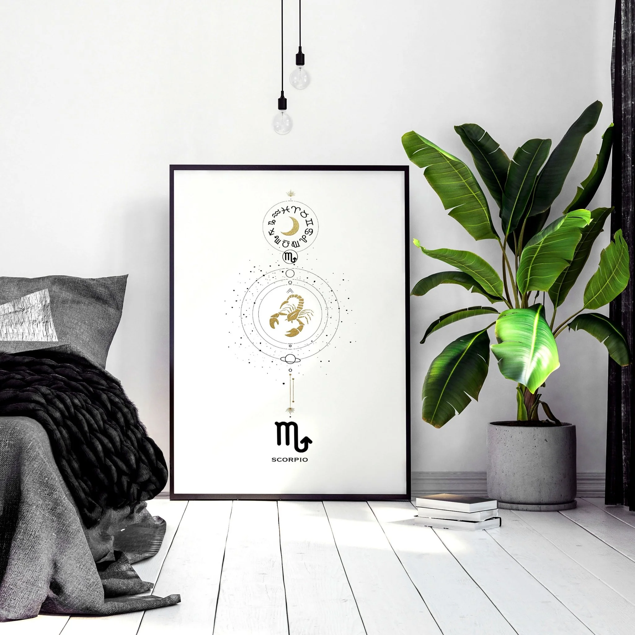 Scorpio Zodiac inspired wall art print - Image 2