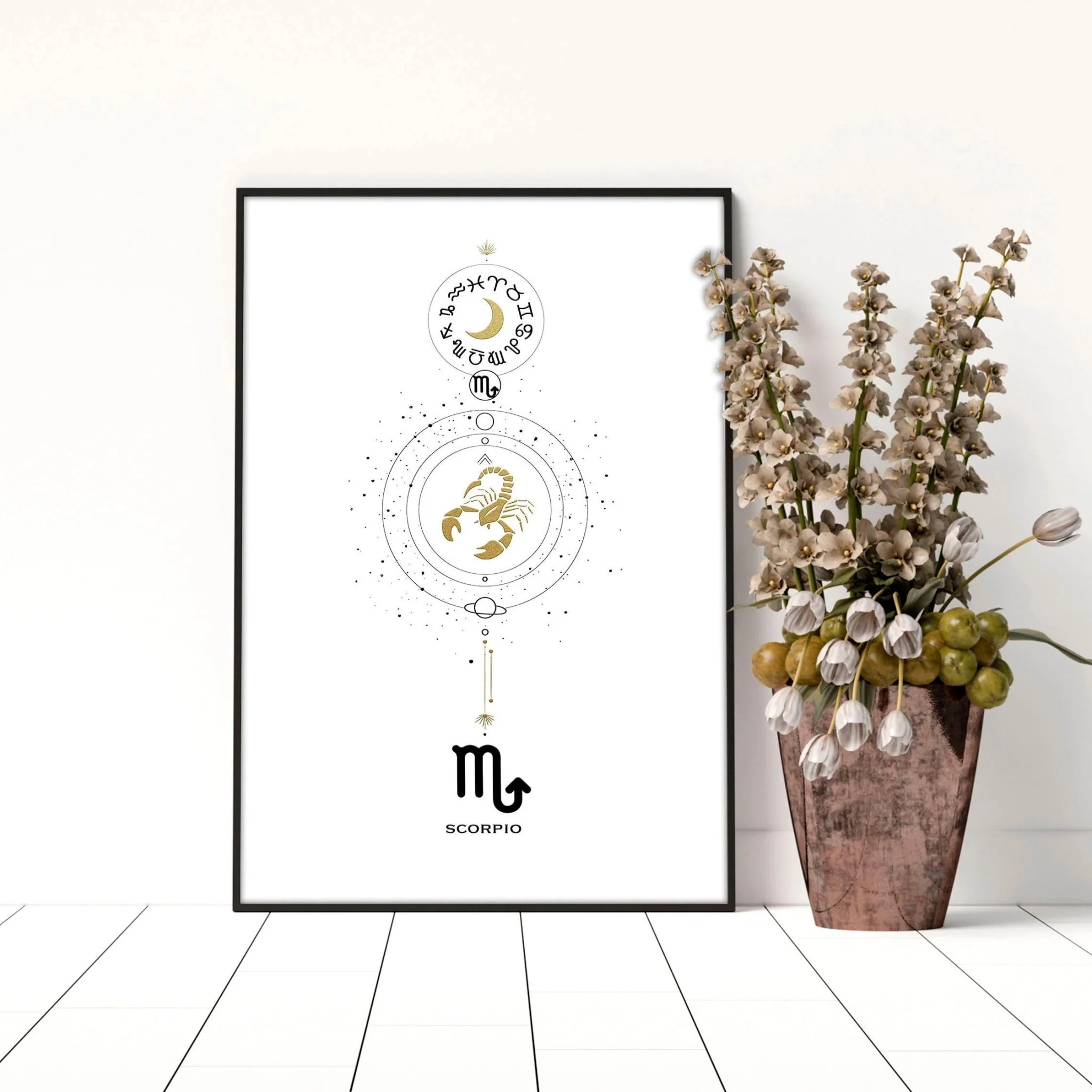 Scorpio Zodiac inspired wall art print - Image 4