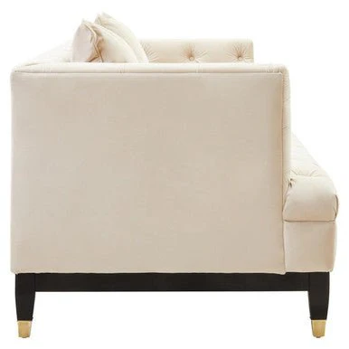 Sefira 2 Seat Ivory Fabric Sofa - Image 9