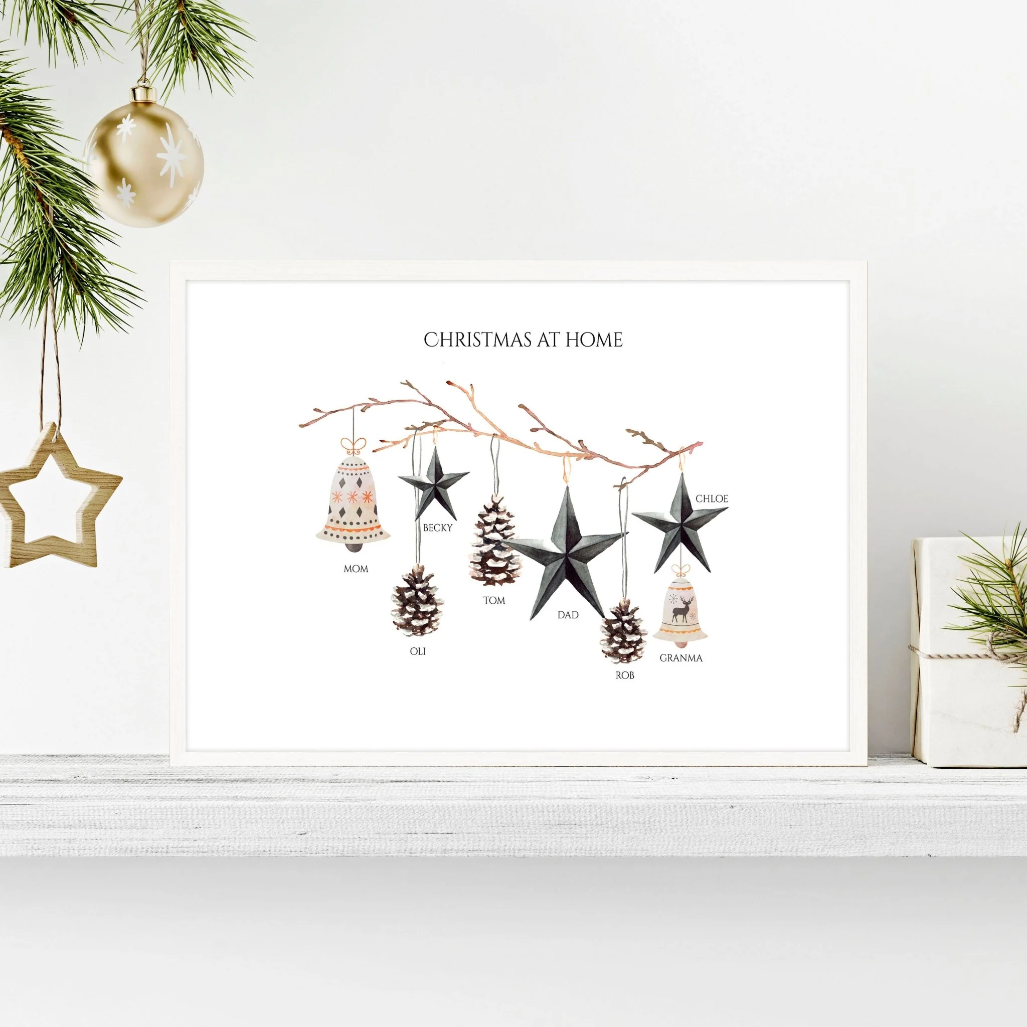 Sentimental Christmas gift wall art print - Image 5