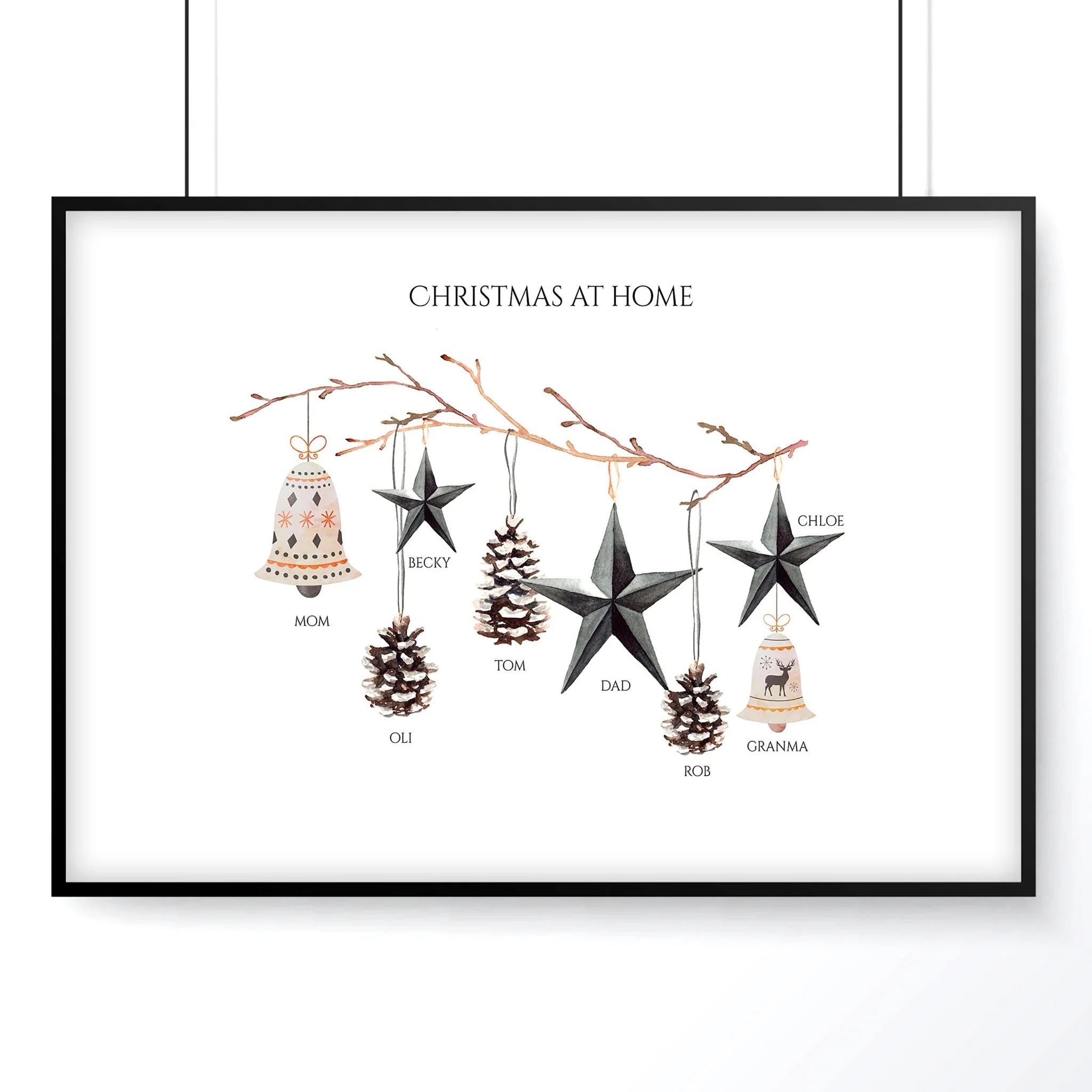 Sentimental Christmas gift wall art print - Image 7