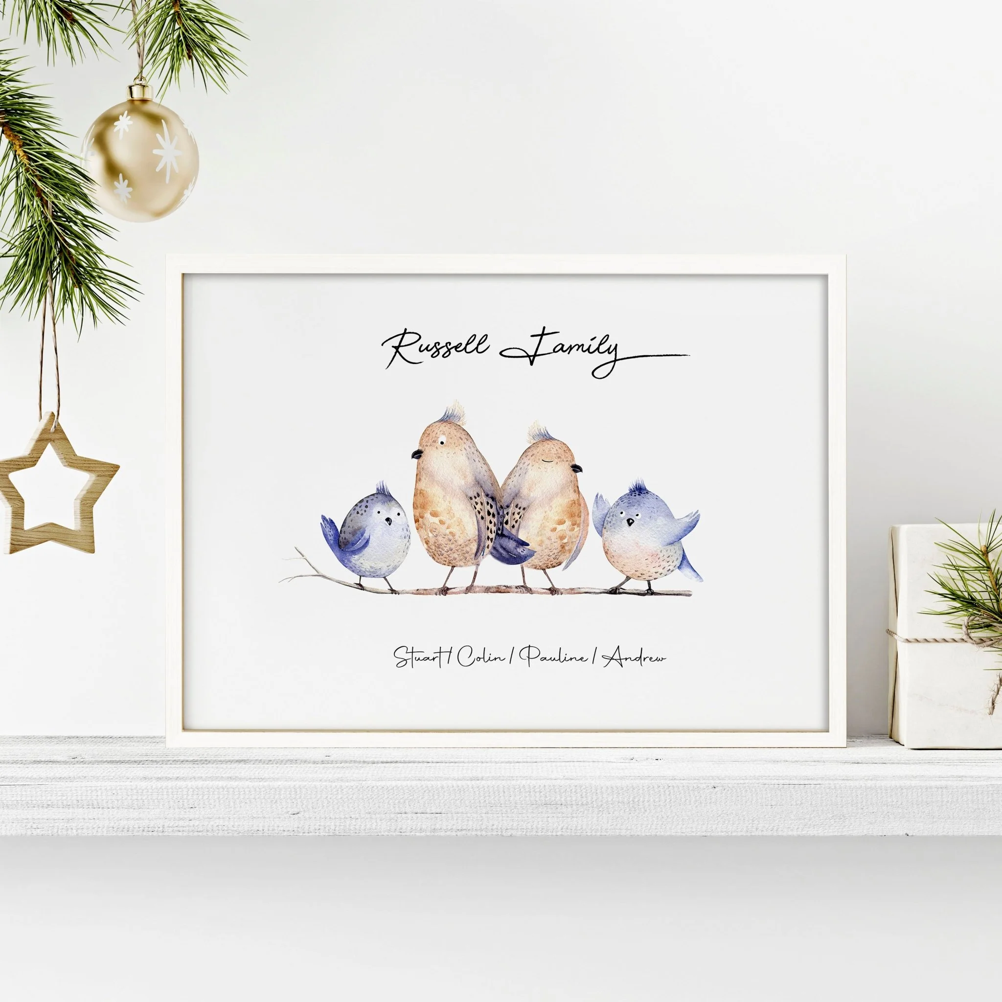 Sentimental gift for grandma wall art print