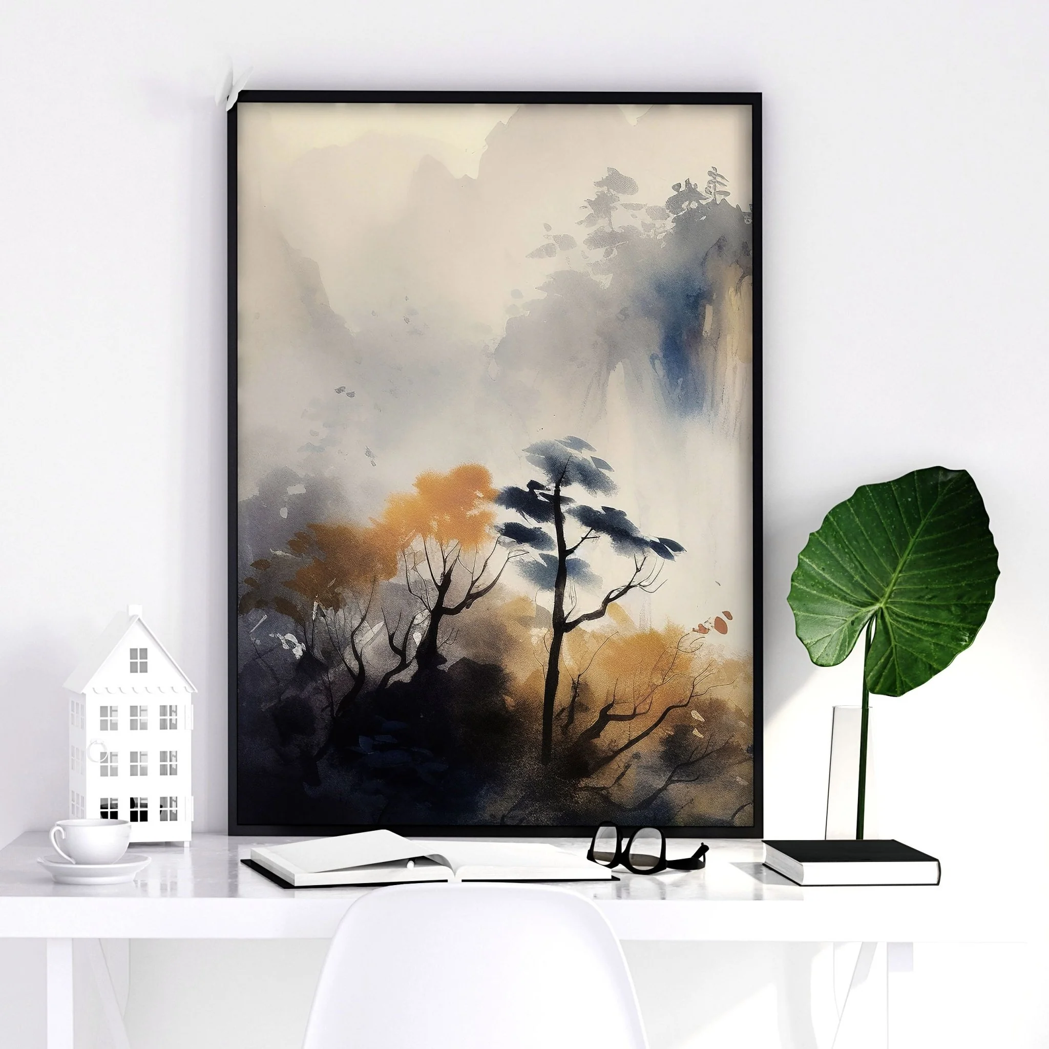 Set of 3 Framed Pictures | Set of 3 Asian Inspired Wall art Prints - Image 12