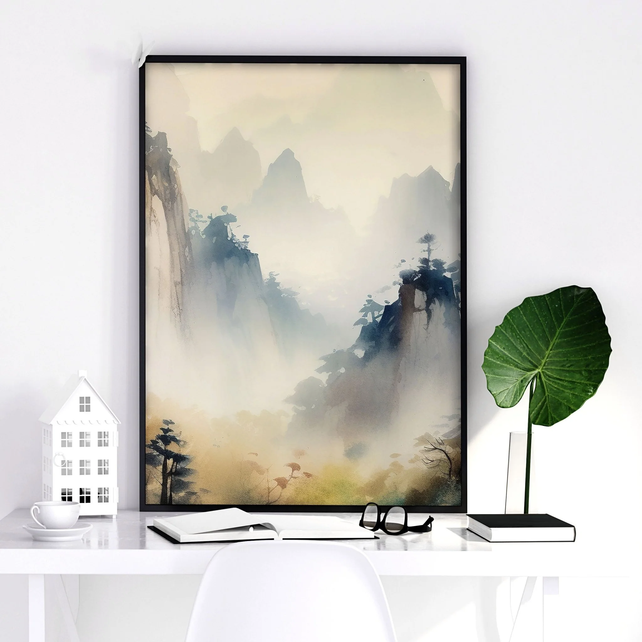 Set of 3 Framed Pictures | Set of 3 Asian Inspired Wall art Prints - Image 13