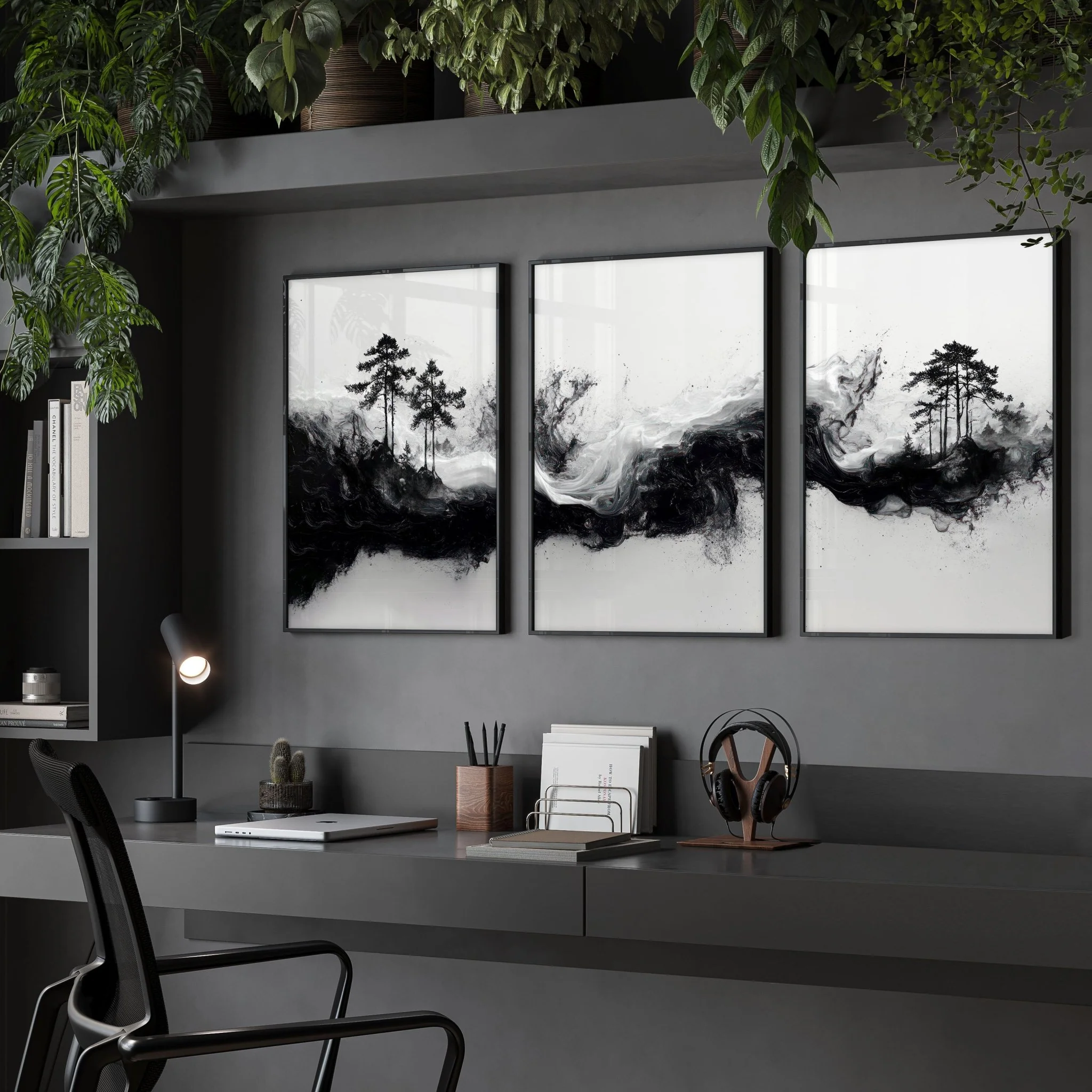 Set of 3 Framed Wall Art | Set of 3 Asian Inspired Wall art Prints - Image 3
