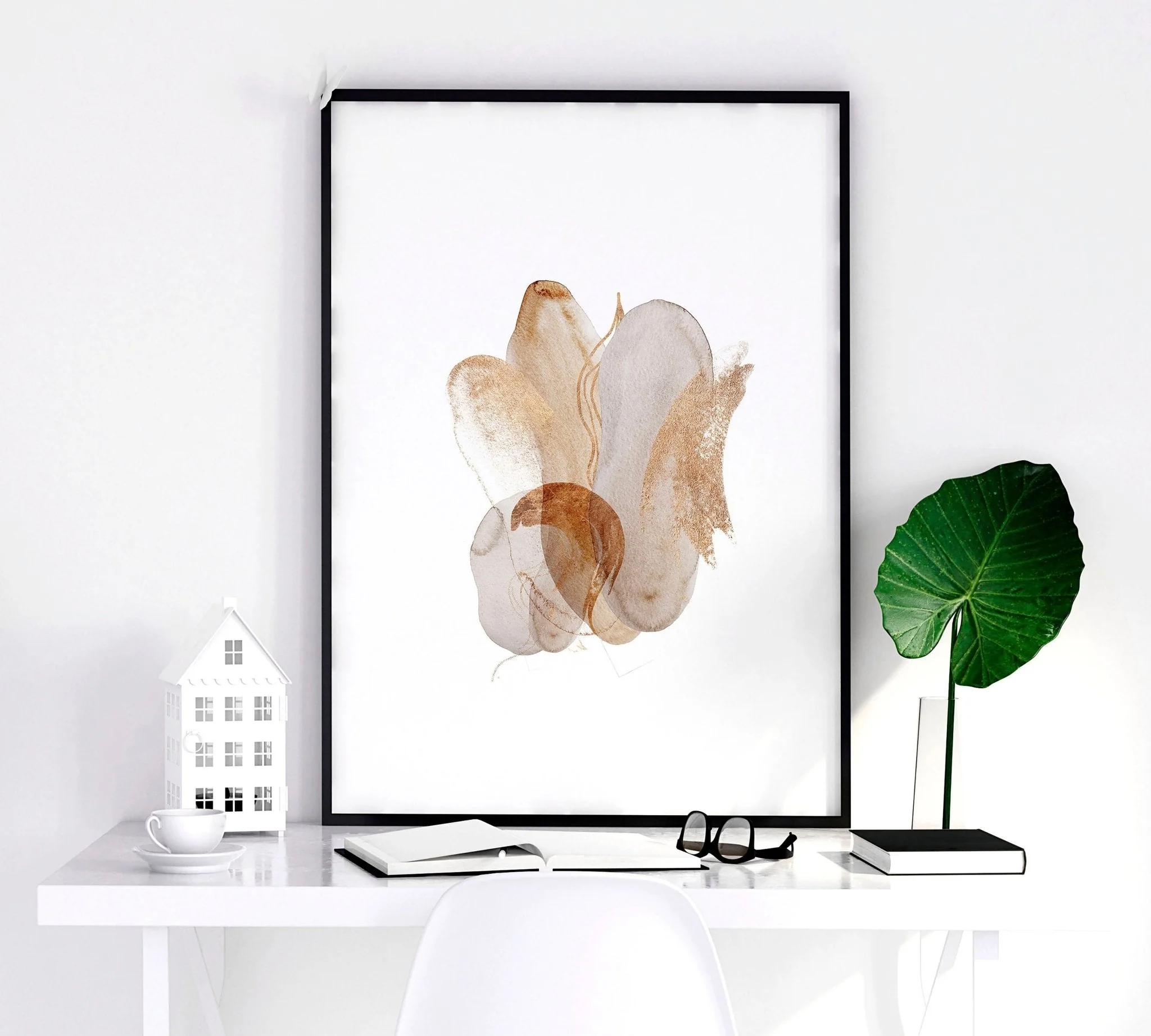 Set of 3 wall art Mid century modern style - Image 6