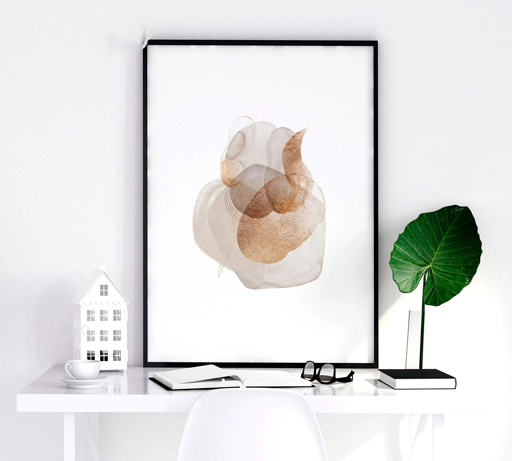 Set of 3 wall art Mid century modern style - Image 7