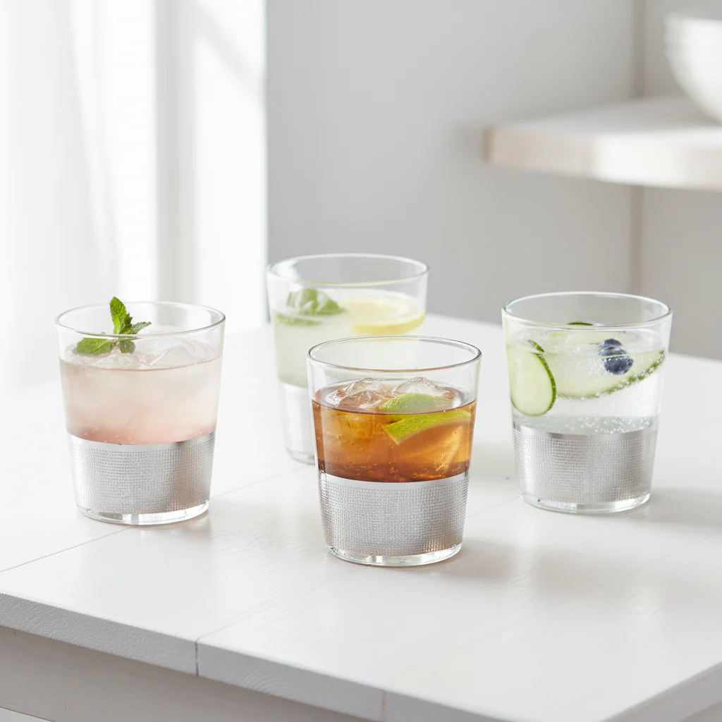 Set Of Four Apollo Clear Glass Tumblers - Image 3