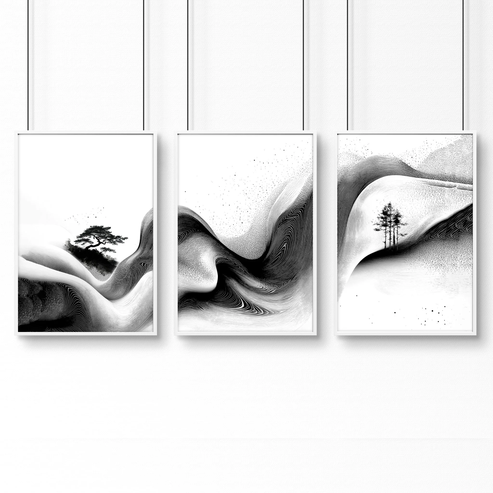Set of Three Framed Wall Art | Set of 3 Asian Inspired Wall art Prints - Image 15