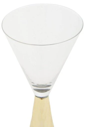 Set Of Two Astrid Wine Glasses With Gold Finish Stem - Image 8