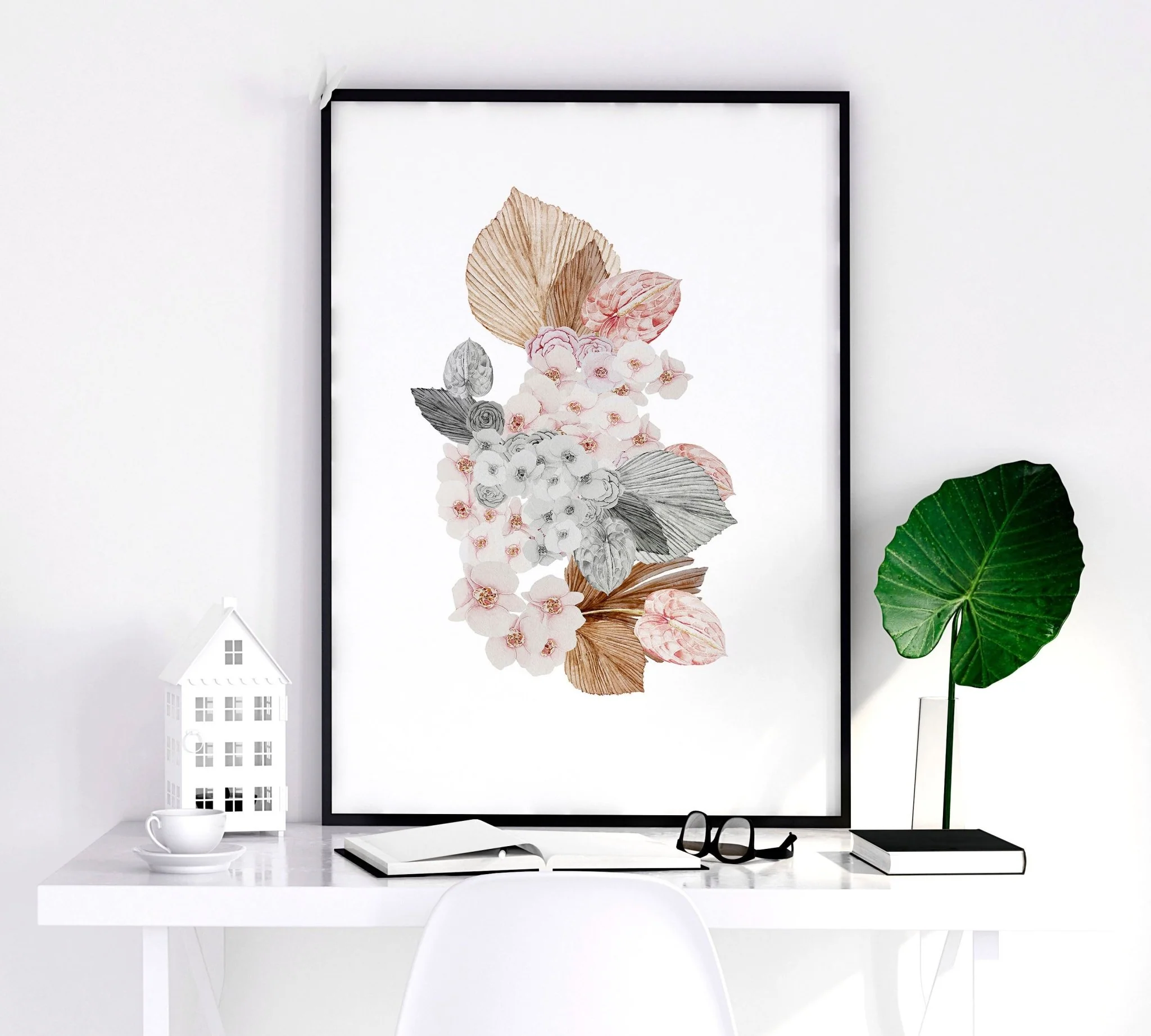 Shabby chic bedroom | set of 3 wall art prints - Image 4
