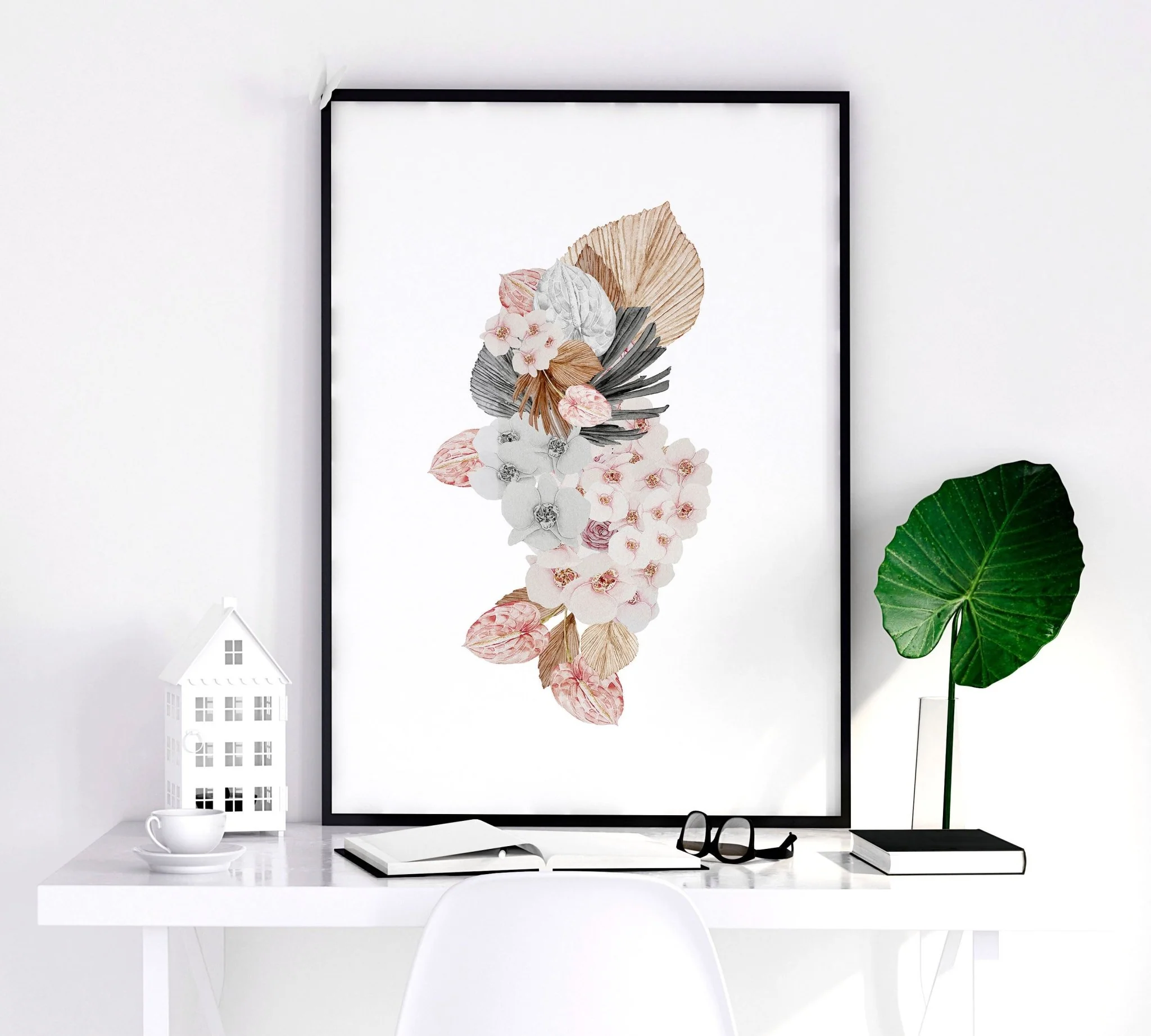 Shabby chic bedroom | set of 3 wall art prints - Image 6