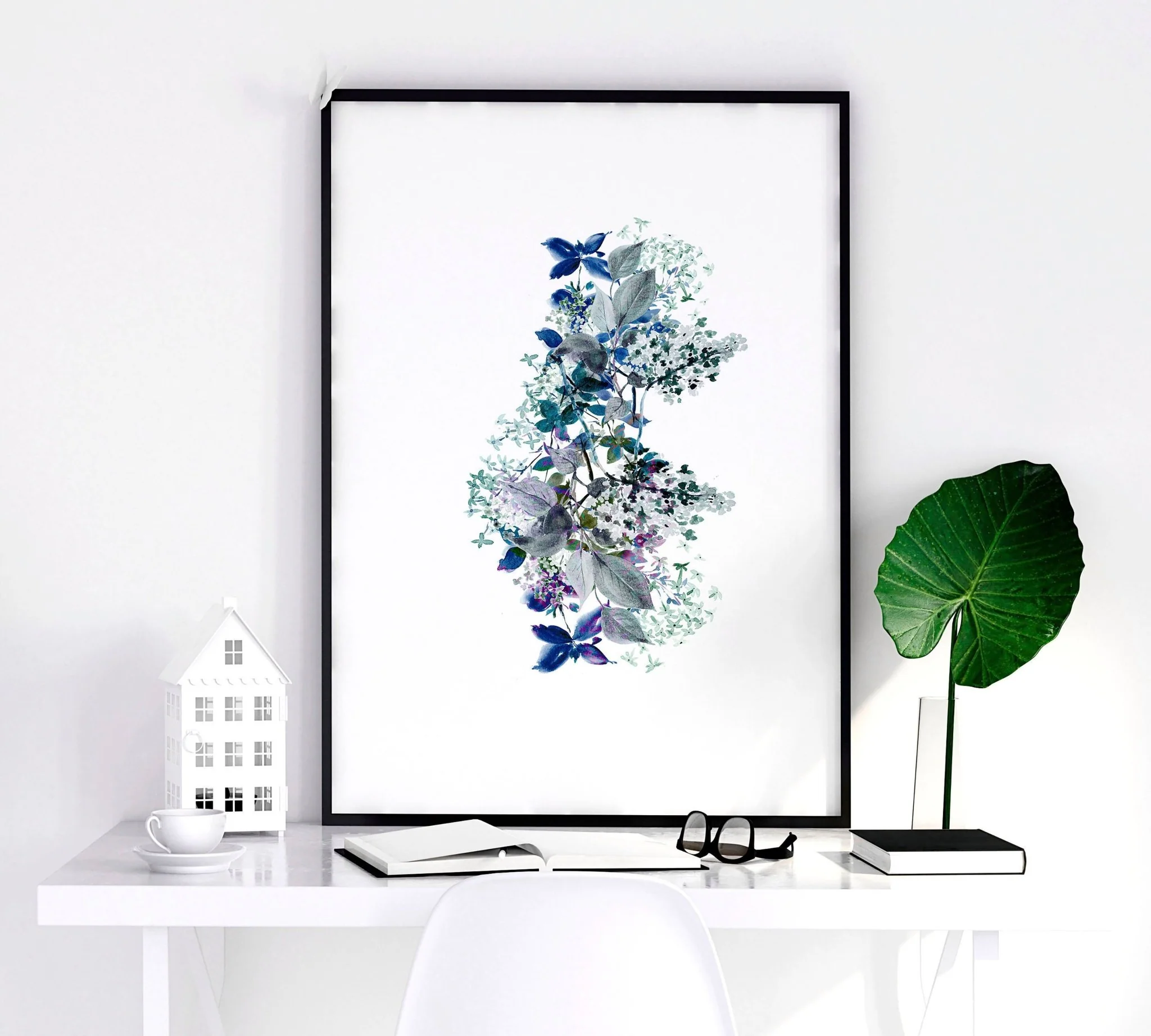 Shabby chic bedroom sets of 3 wall art prints - Image 5