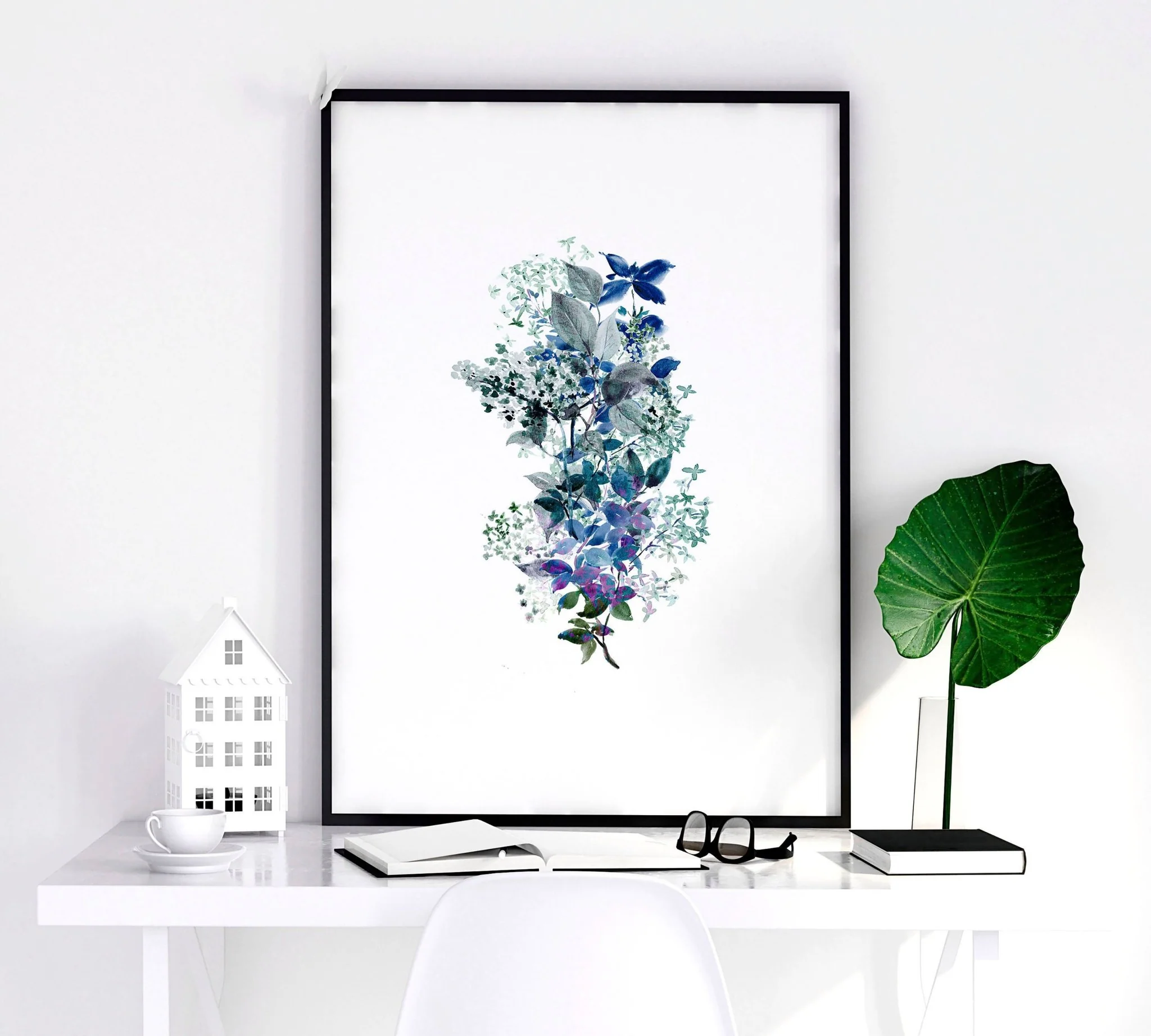 Shabby chic bedroom sets of 3 wall art prints - Image 6