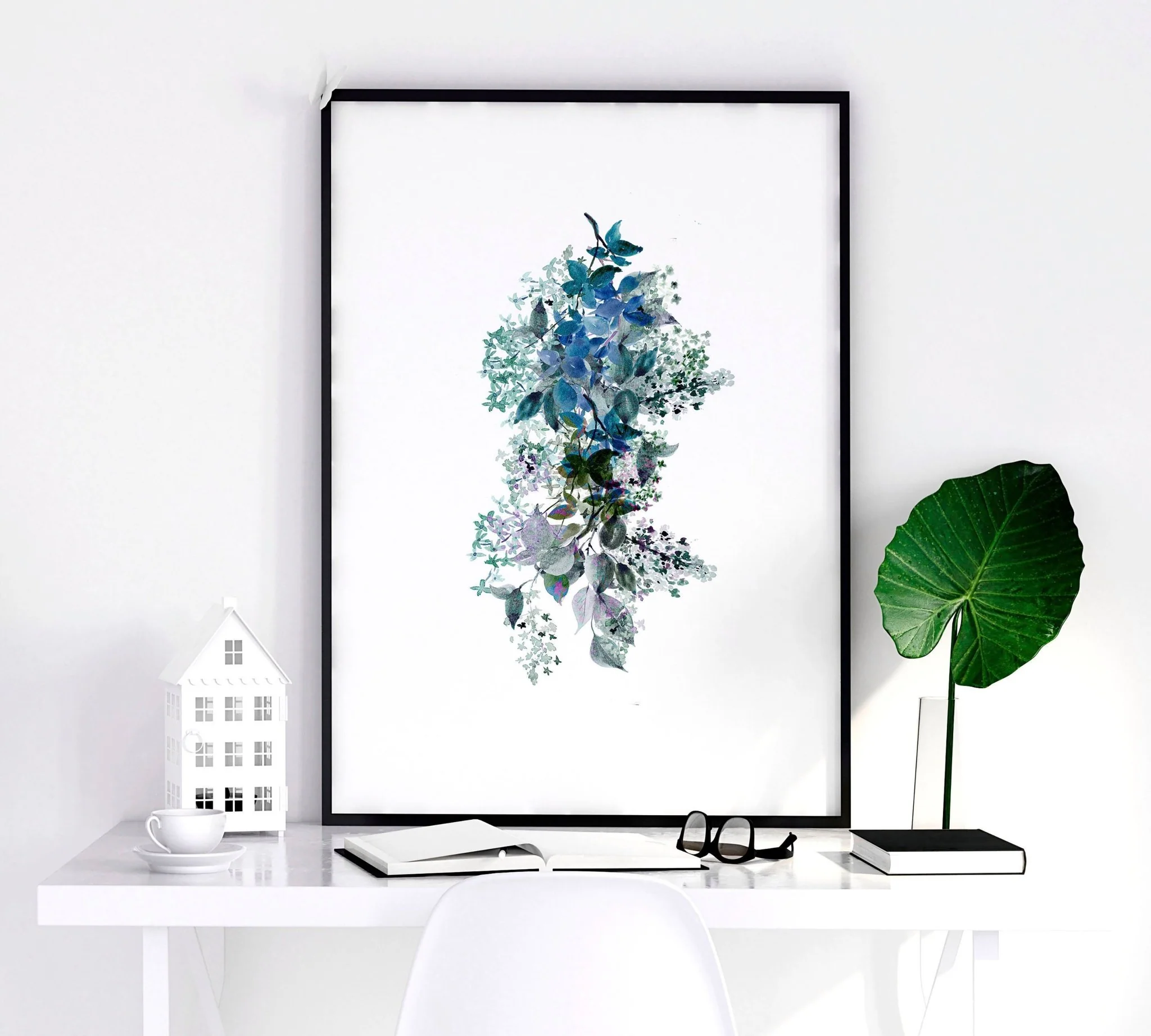 Shabby chic bedroom sets of 3 wall art prints - Image 7