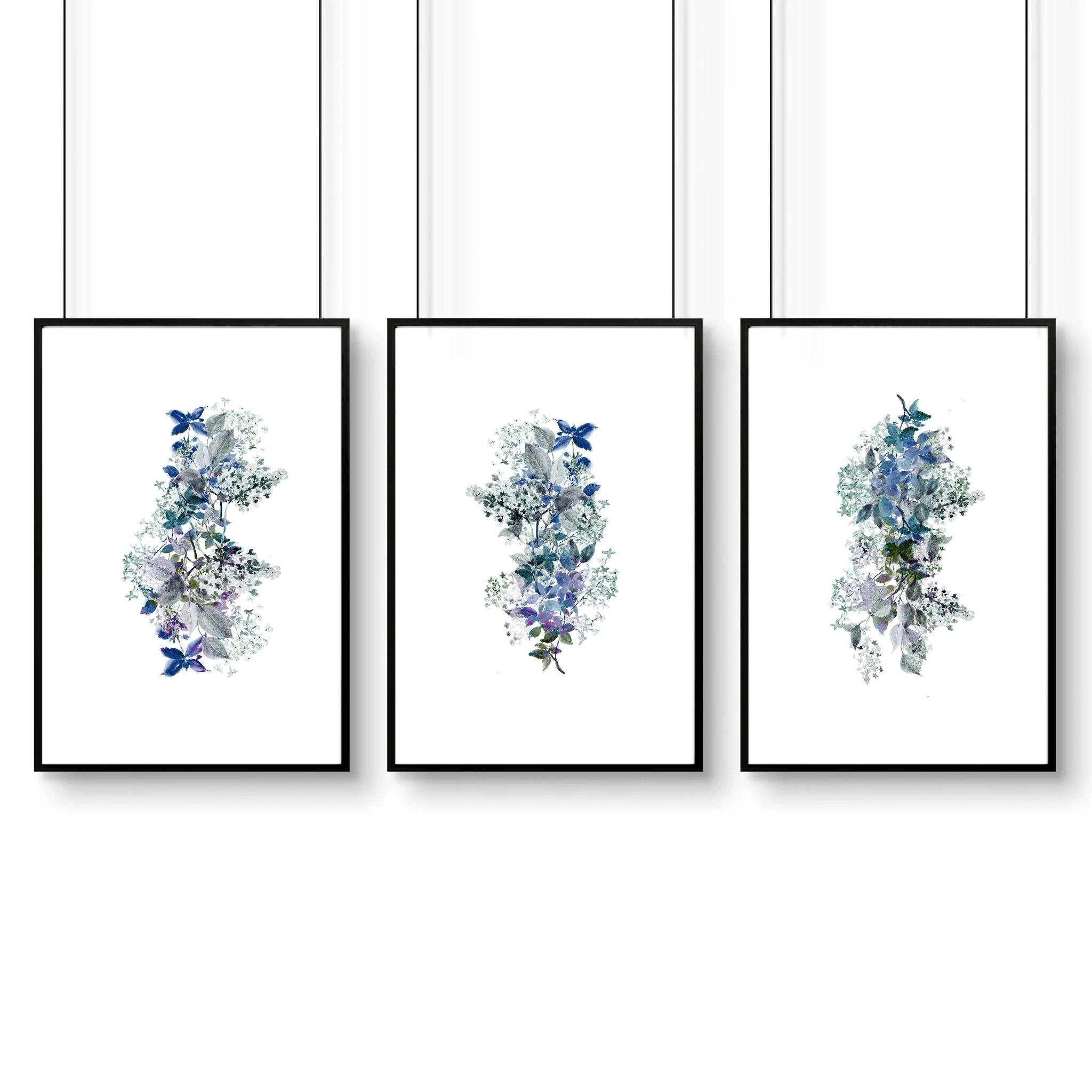 Shabby chic bedroom sets of 3 wall art prints - Image 8