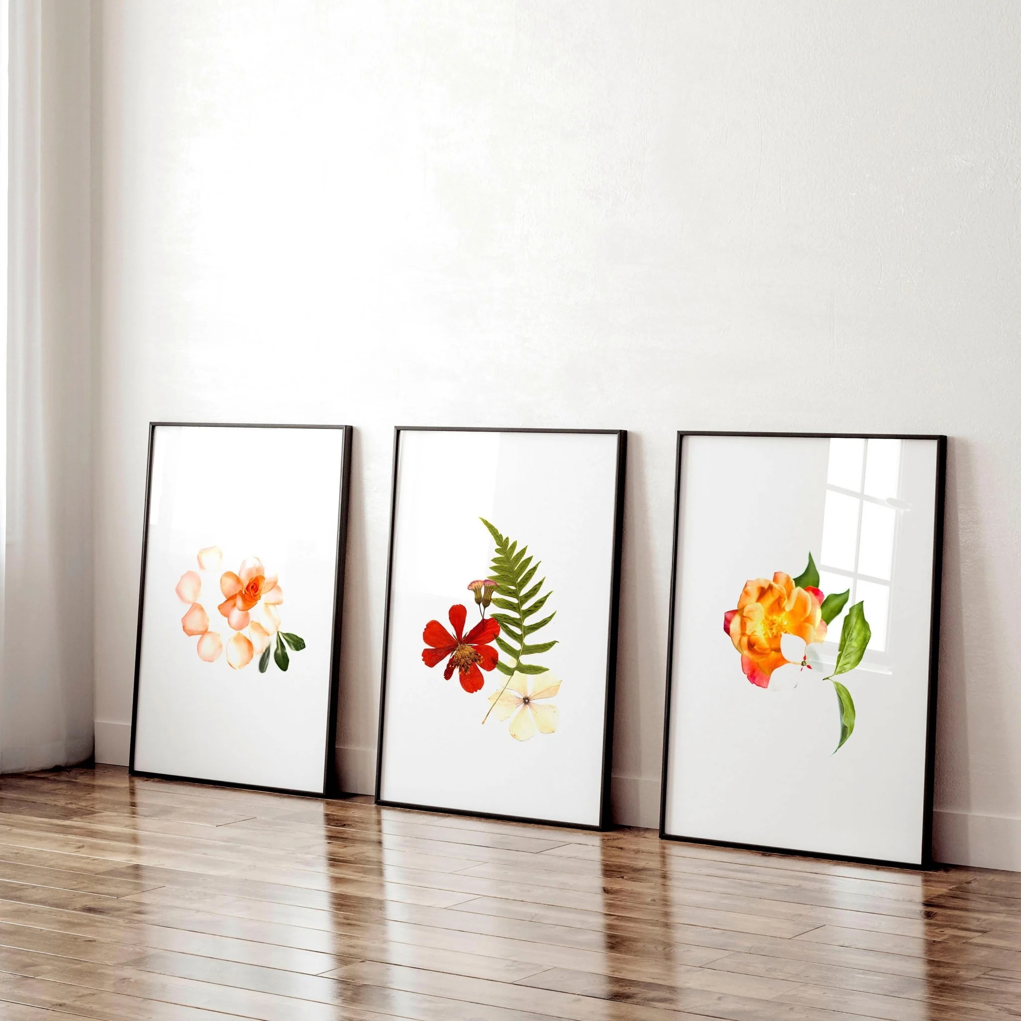 Shabby chic decor | set of 3 wall art prints for home office - Image 3
