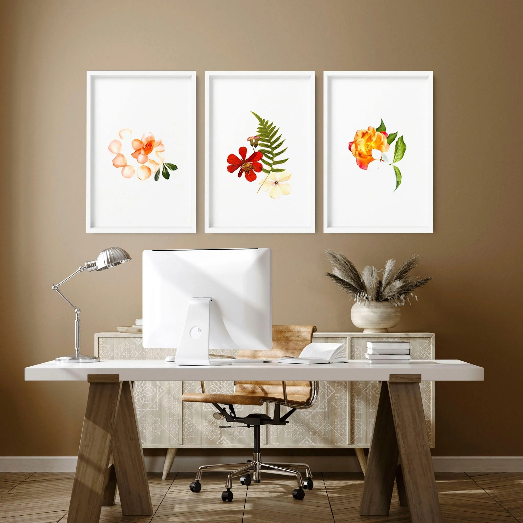 Shabby chic decor | set of 3 wall art prints for home office - Image 8