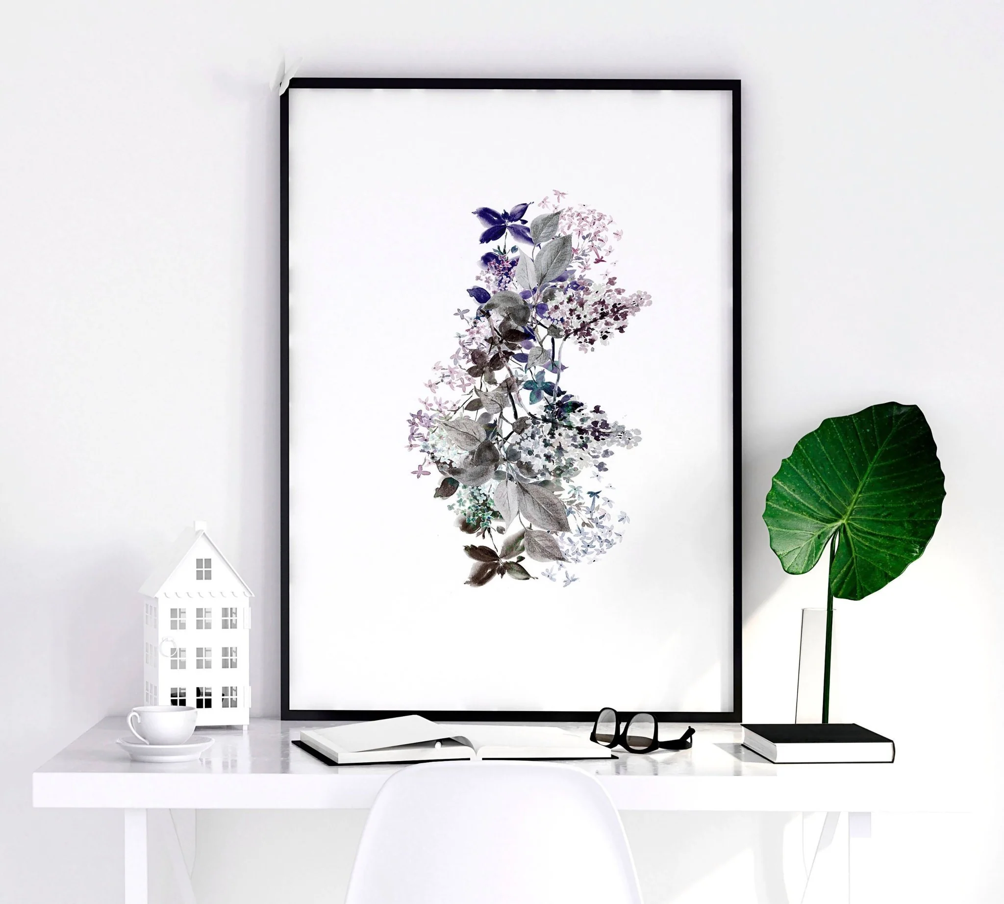 Prints for bedrooms | set of 3 Shabby Chic Floral wall art - Image 5