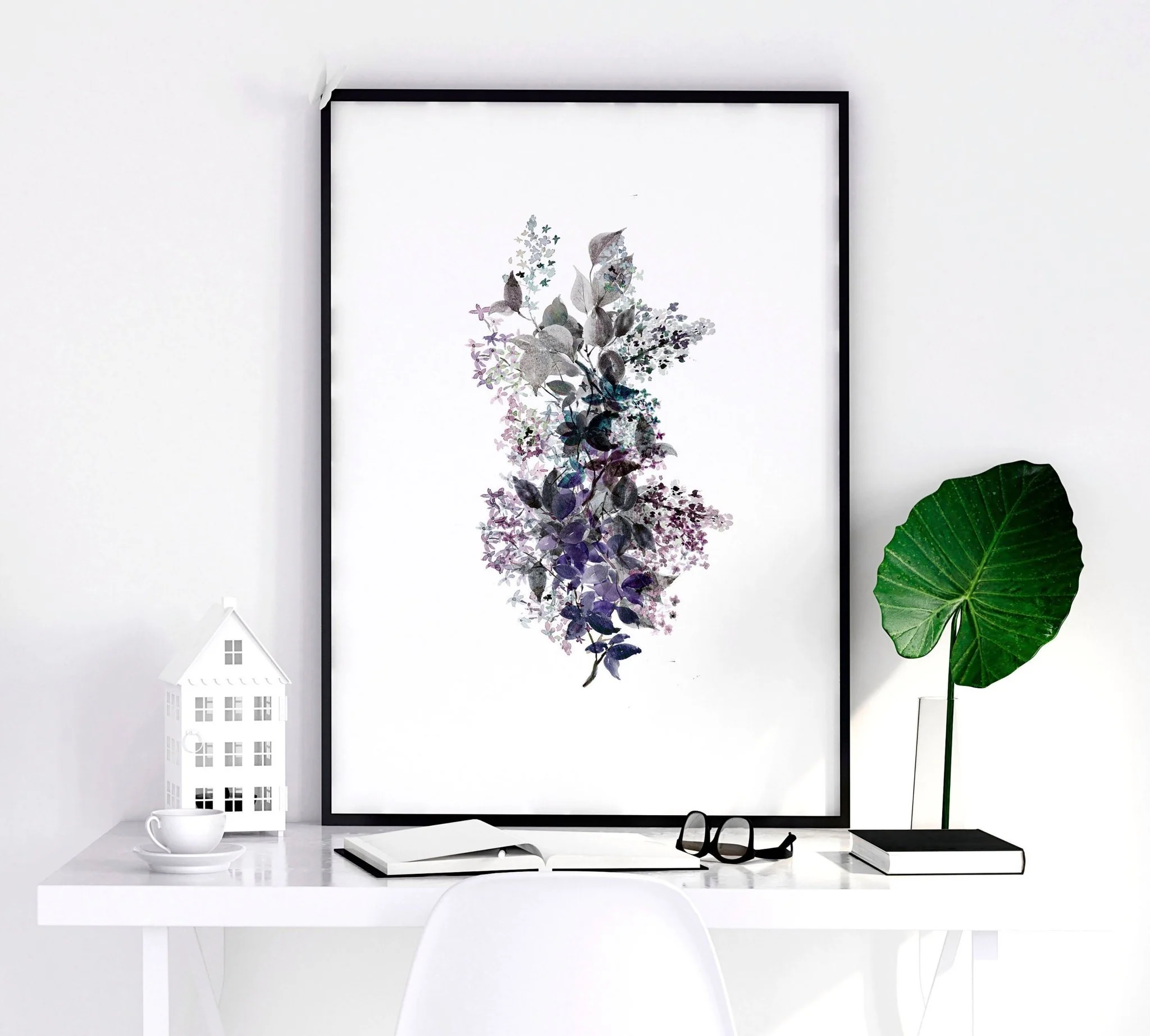 Prints for bedrooms | set of 3 Shabby Chic Floral wall art - Image 7