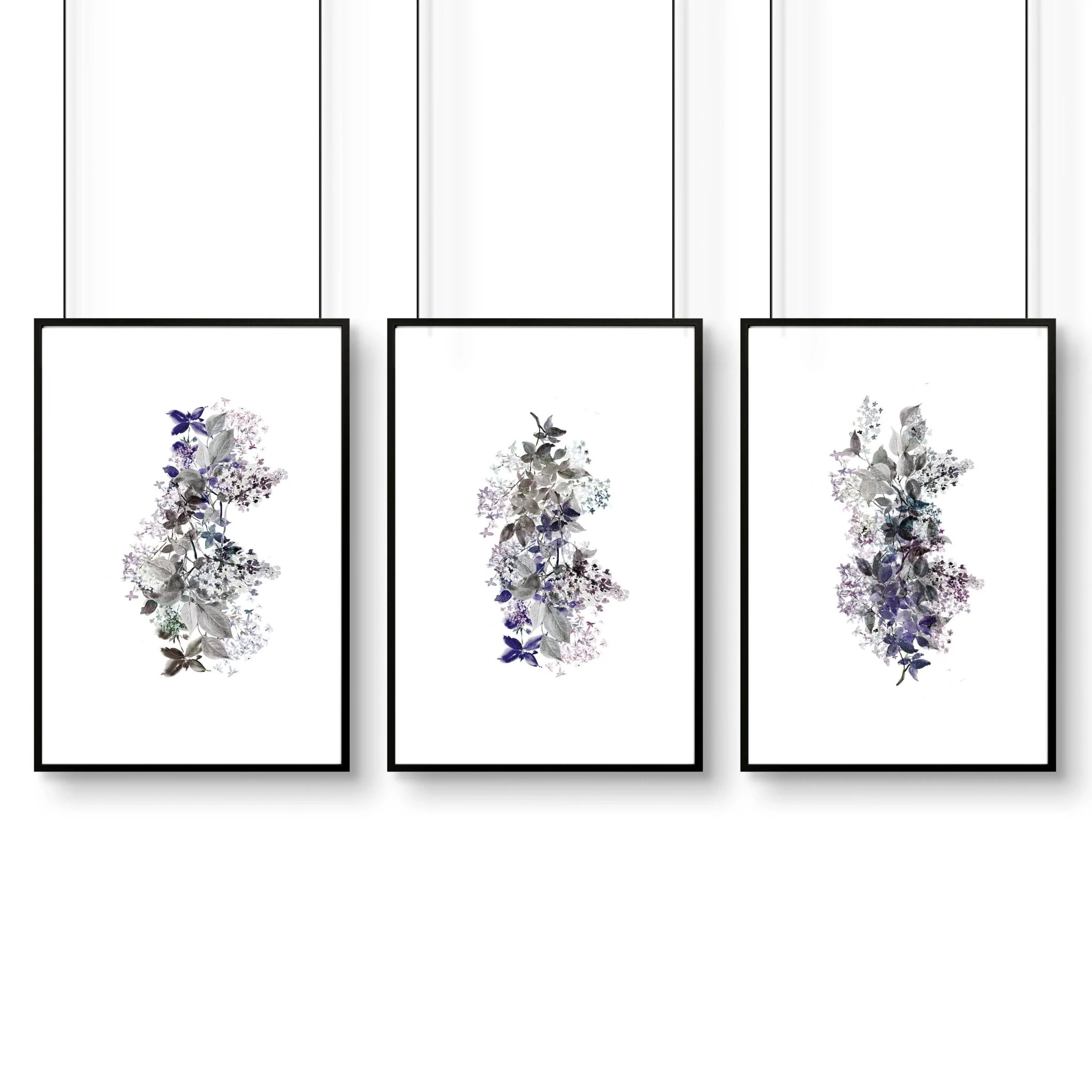 Prints for bedrooms | set of 3 Shabby Chic Floral wall art - Image 8