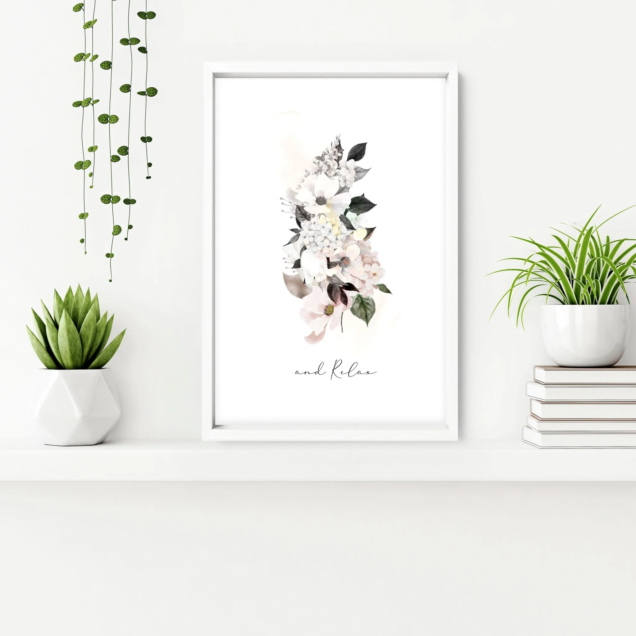 Framed bathroom art | set of 3 Shabby Chic wall art - Image 6