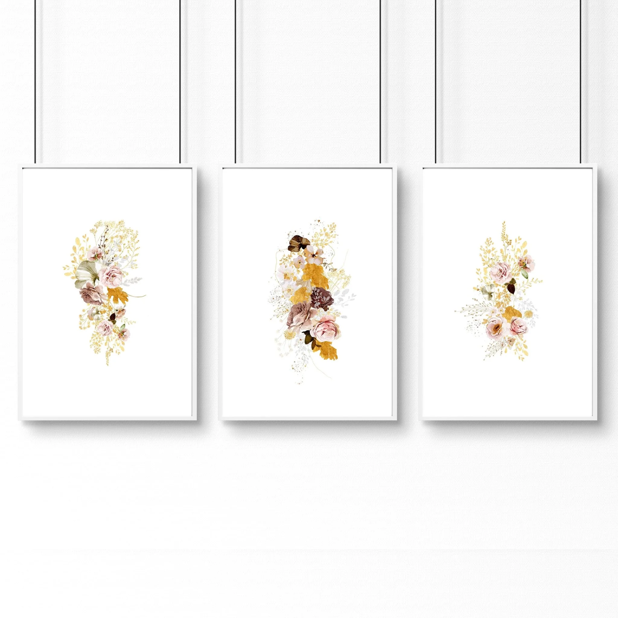 Prints for bathroom wall  | set of 3 Shabby Chic wall art - Image 9