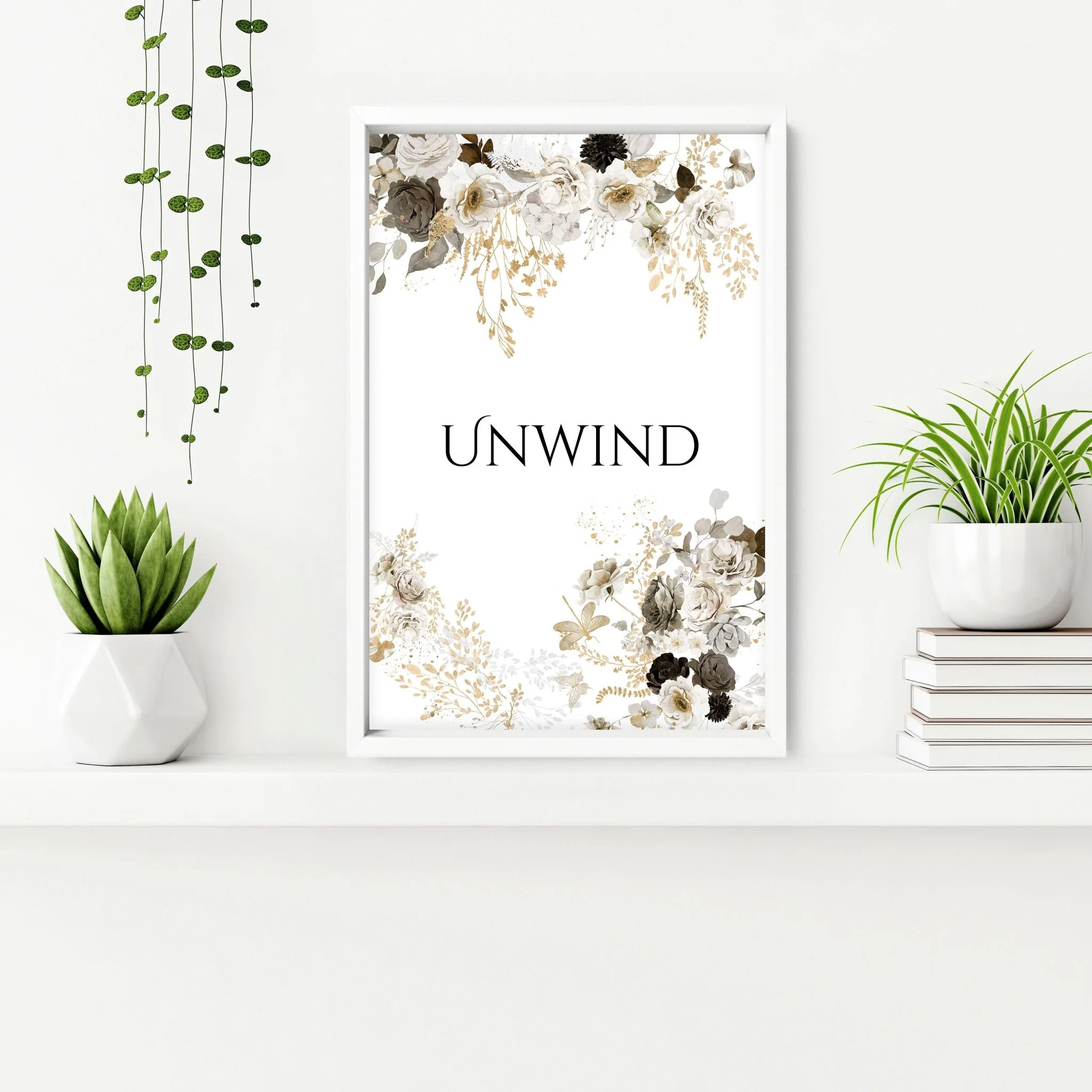 Shabby Chic Wall art | set of 3 framed bathroom prints - Image 5