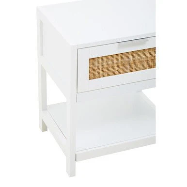 Sherman White Wood Side Table - Image 12