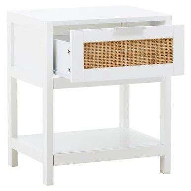 Sherman White Wood Side Table - Image 8