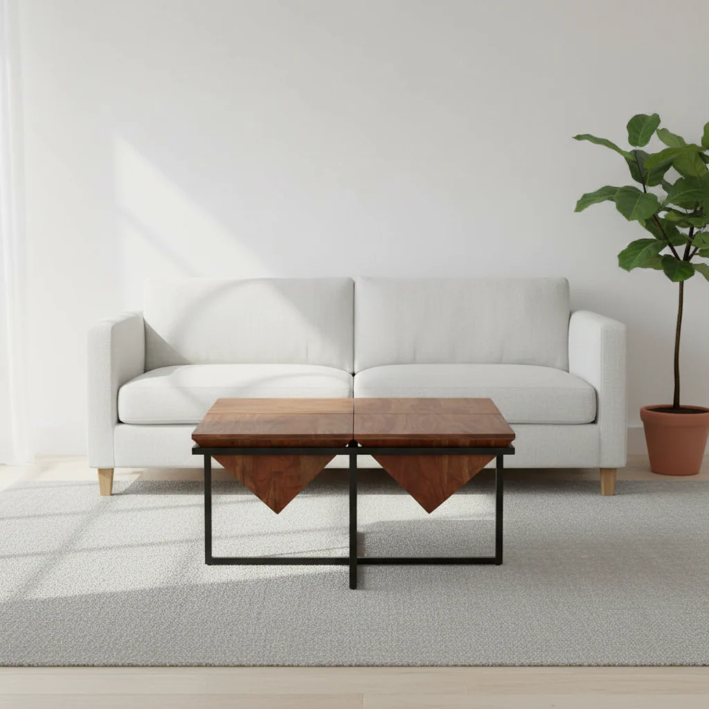 Shimla Acacia Pyramid Coffee Table - Image 3