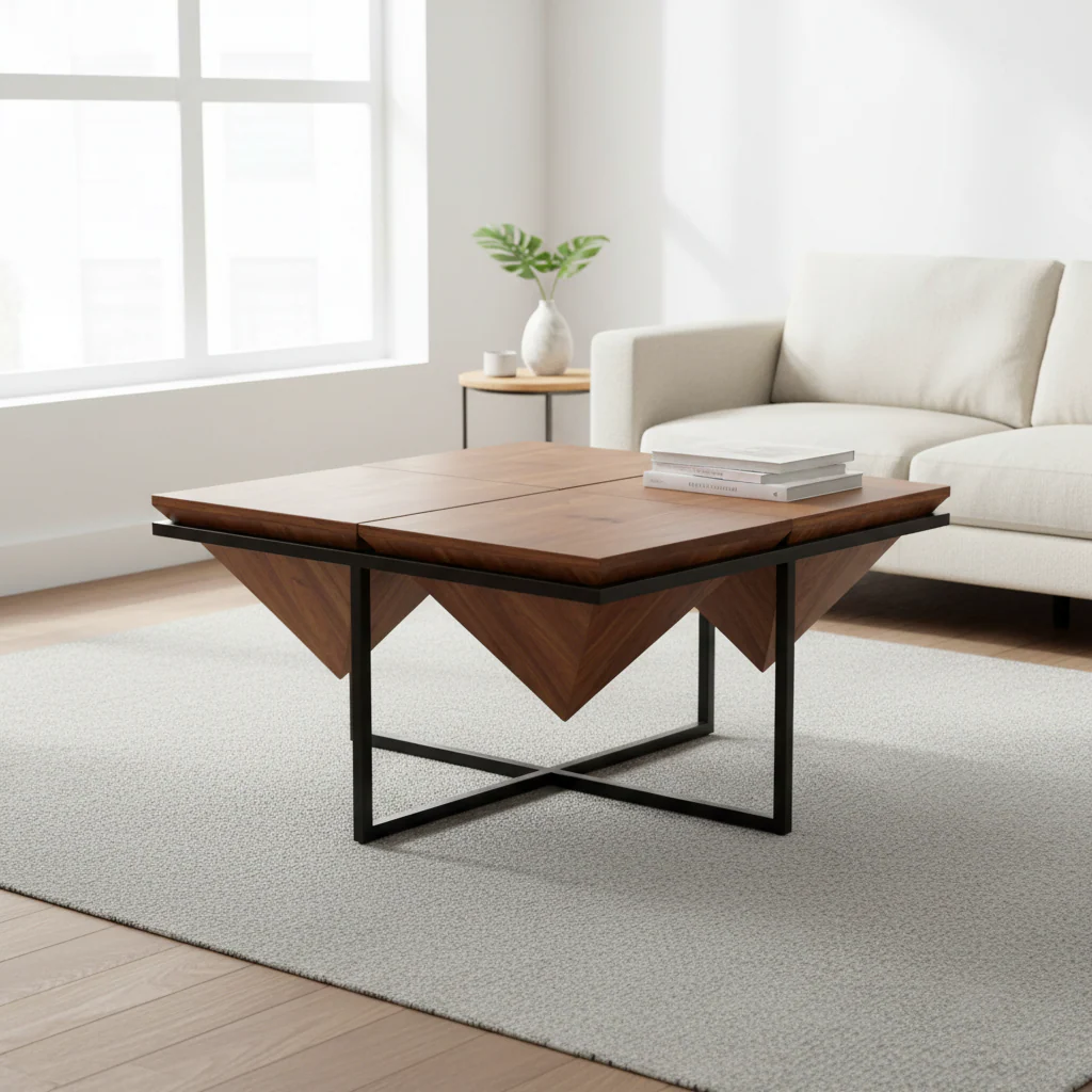 Shimla Acacia Pyramid Coffee Table - Image 4