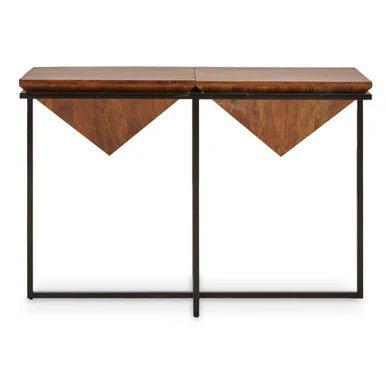 Shimla Acacia Pyramid Console Table - Image 5