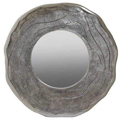 Silva Large Oak Effect Silver Wall Mirror - Image 5