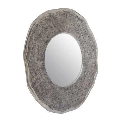 Silva Large Oak Effect Silver Wall Mirror - Image 6