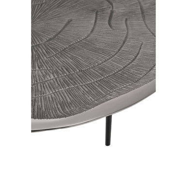 Silva Oak Effect Silver Top Coffee Table - Image 4