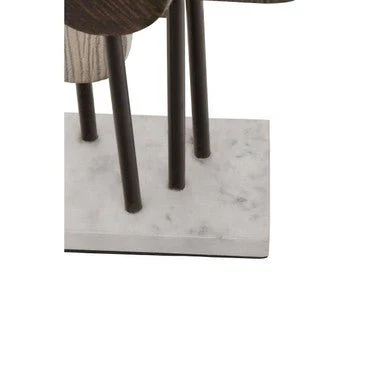 Simbolo Small Assorted Colour Metal Sculpture On Marble Base - Image 13