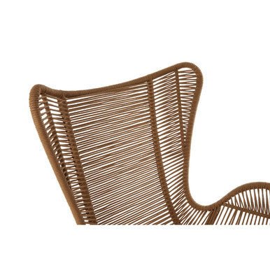 Sisal Latte Rope Lounge Chair And Footstool - Image 14
